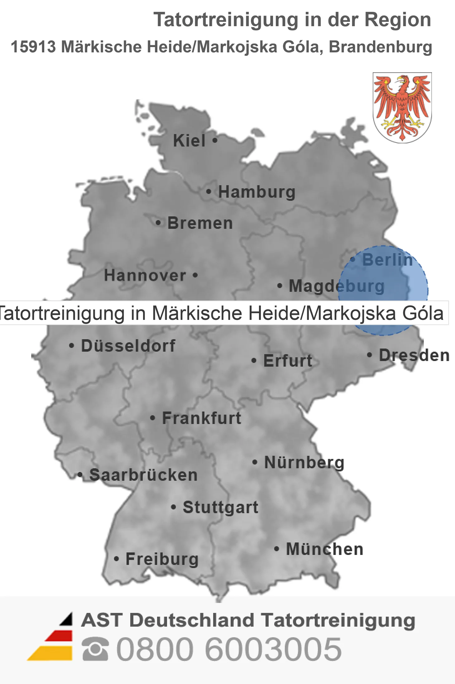 Tatortreinigung M&auml;rkische Heide/Markojska G&oacute;la