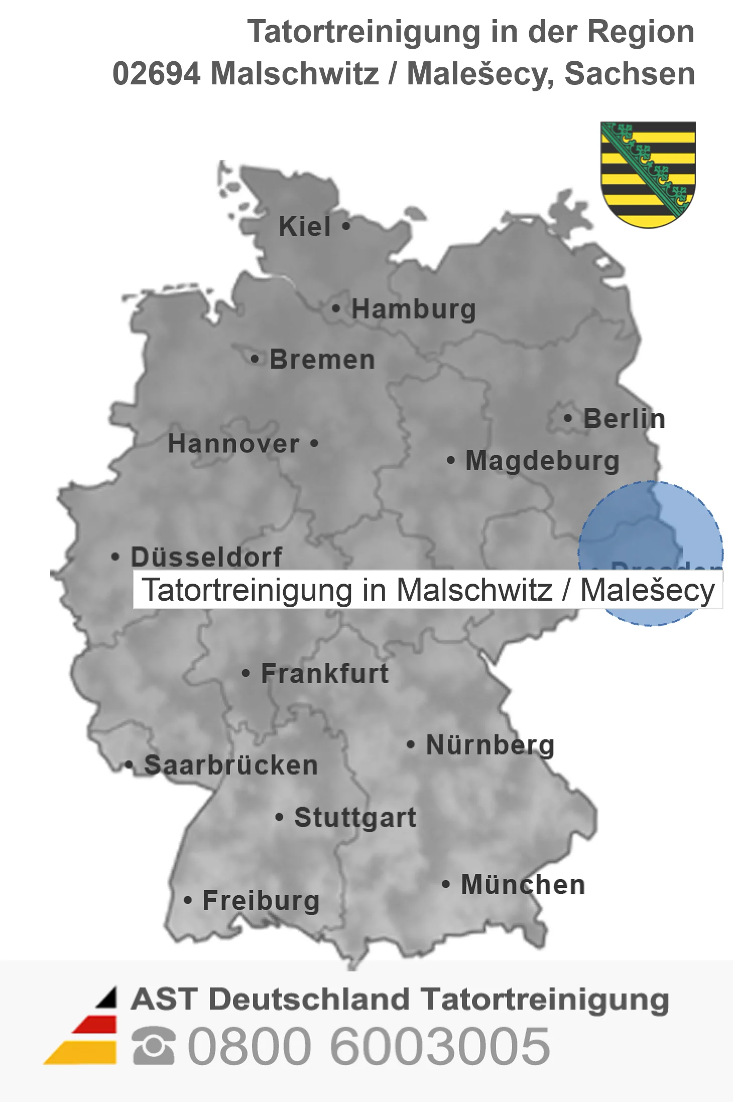Tatortreinigung Malschwitz / Male&scaron;ecy