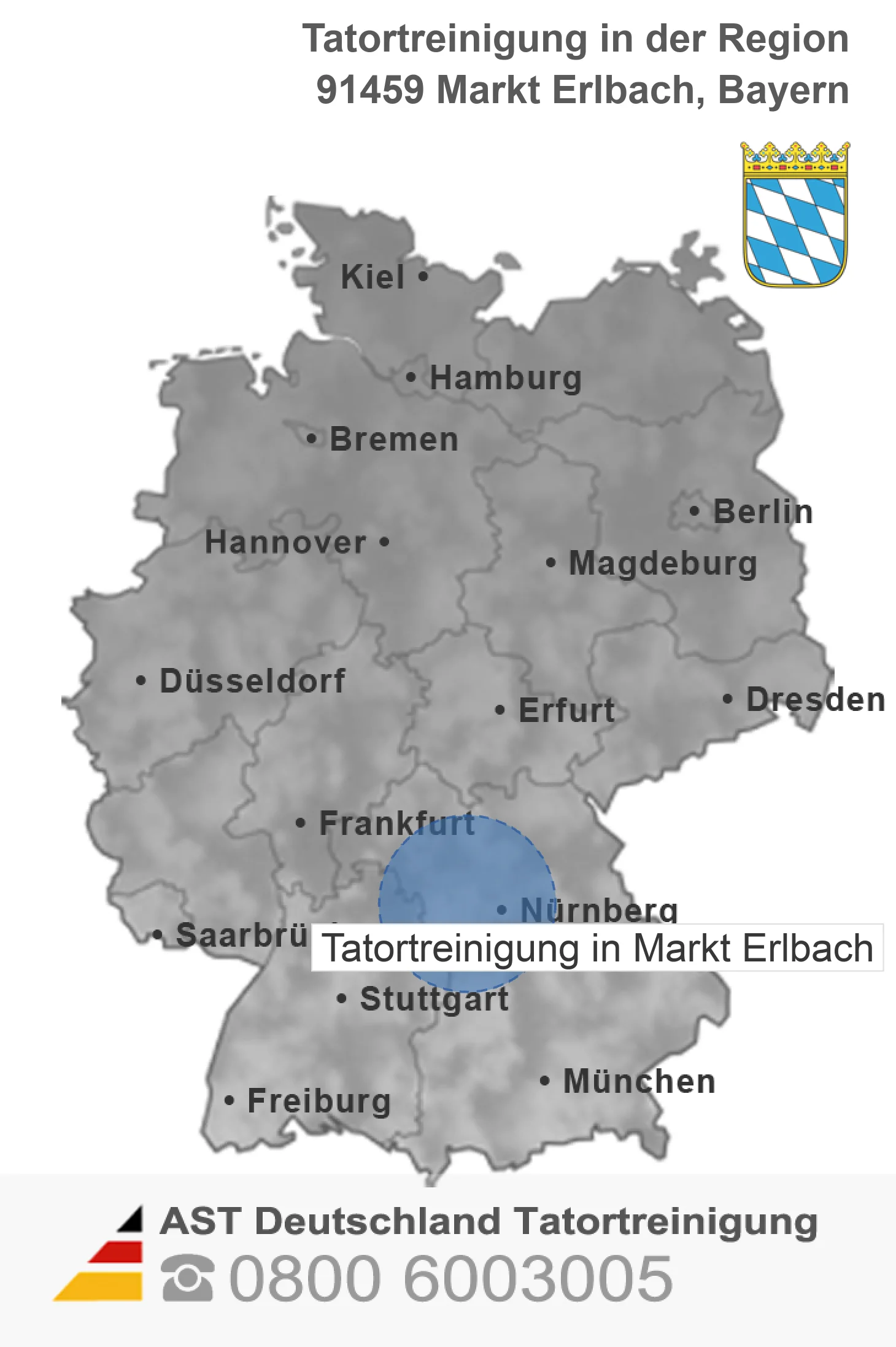 Tatortreinigung Markt Erlbach