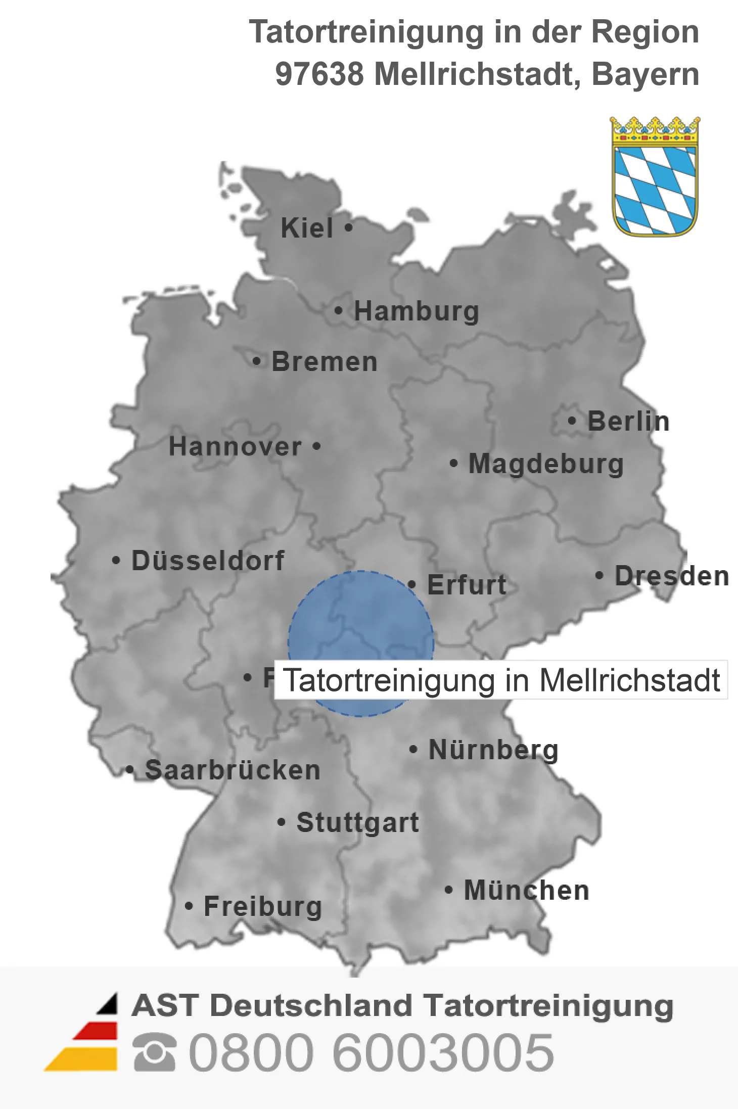 Tatortreinigung Mellrichstadt