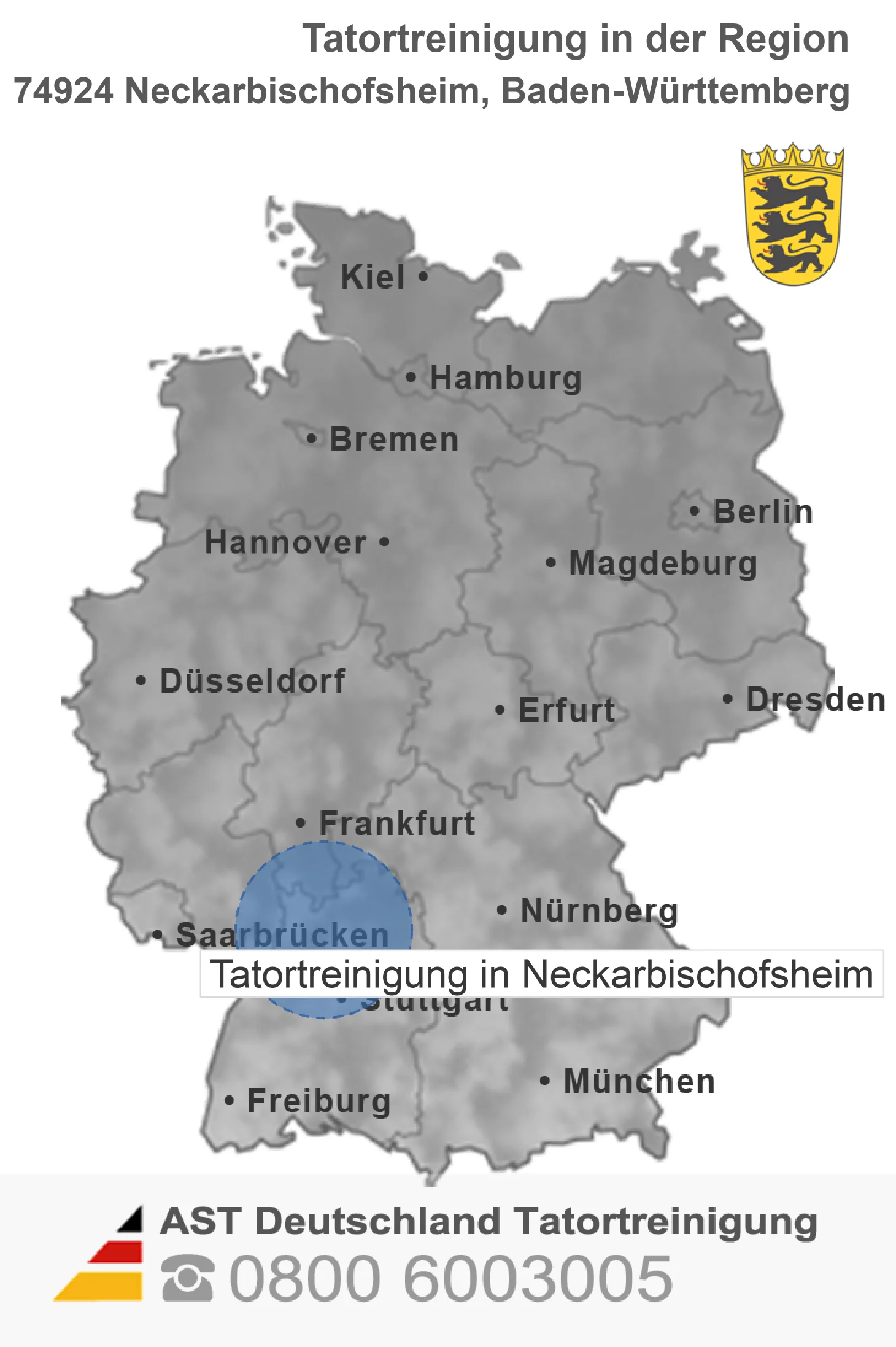 Tatortreinigung Neckarbischofsheim