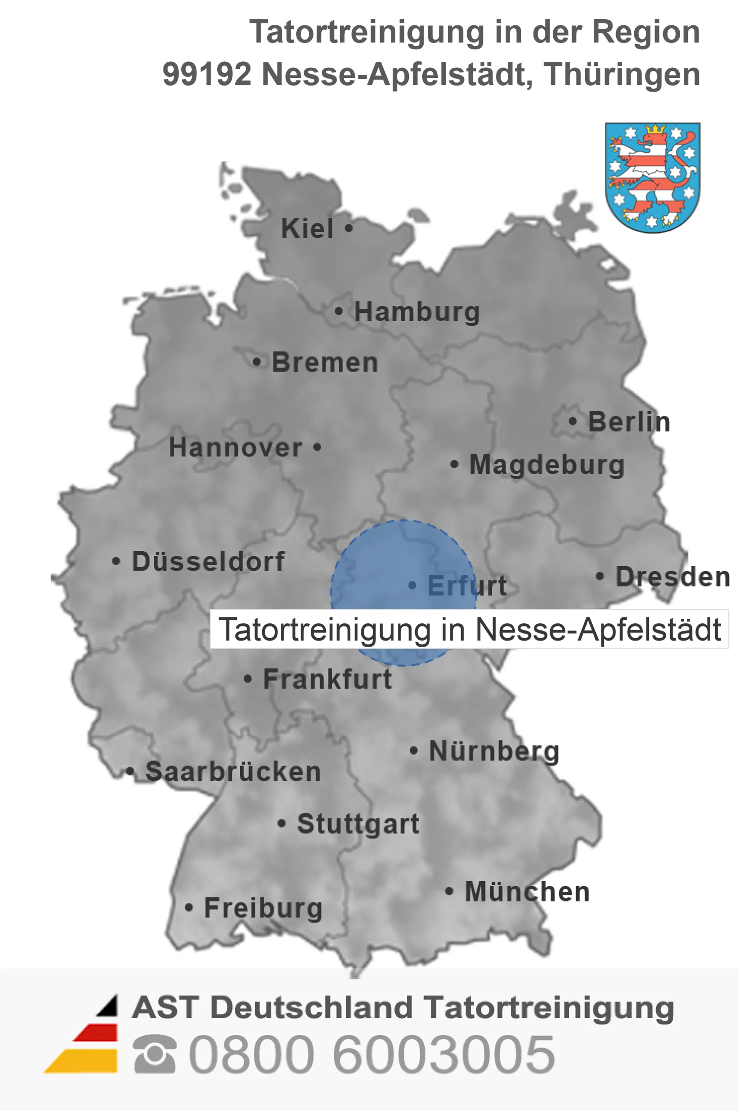 Tatortreinigung Nesse-Apfelst&auml;dt