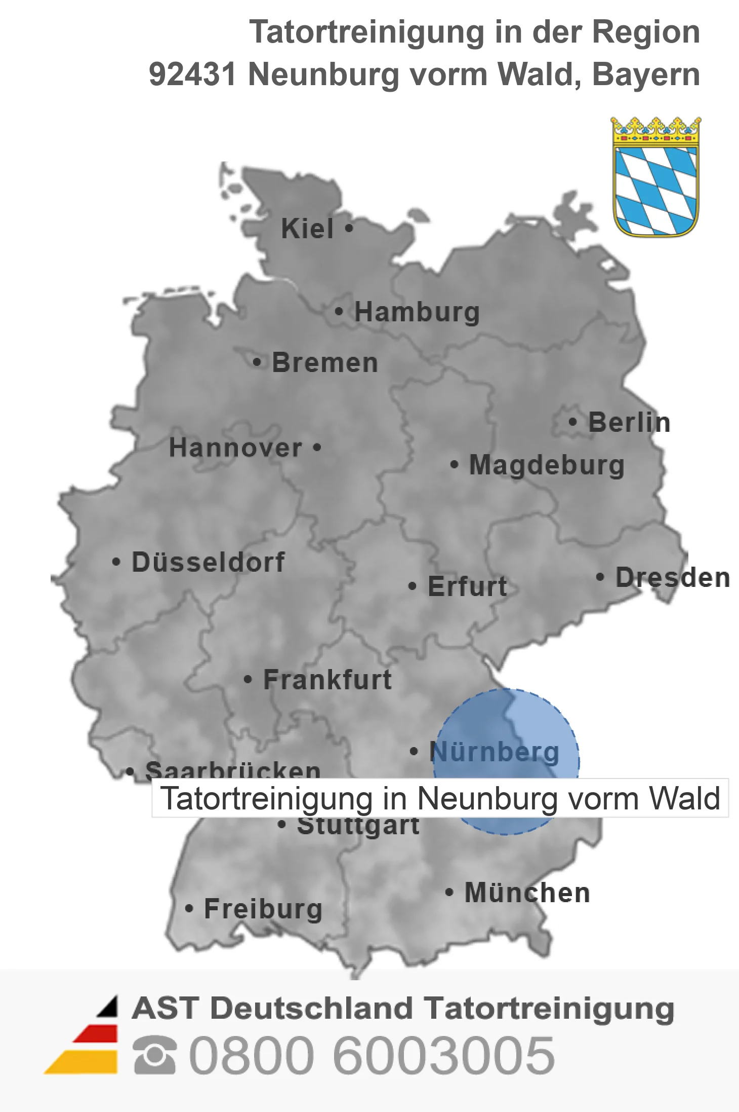 Tatortreinigung Neunburg vorm Wald