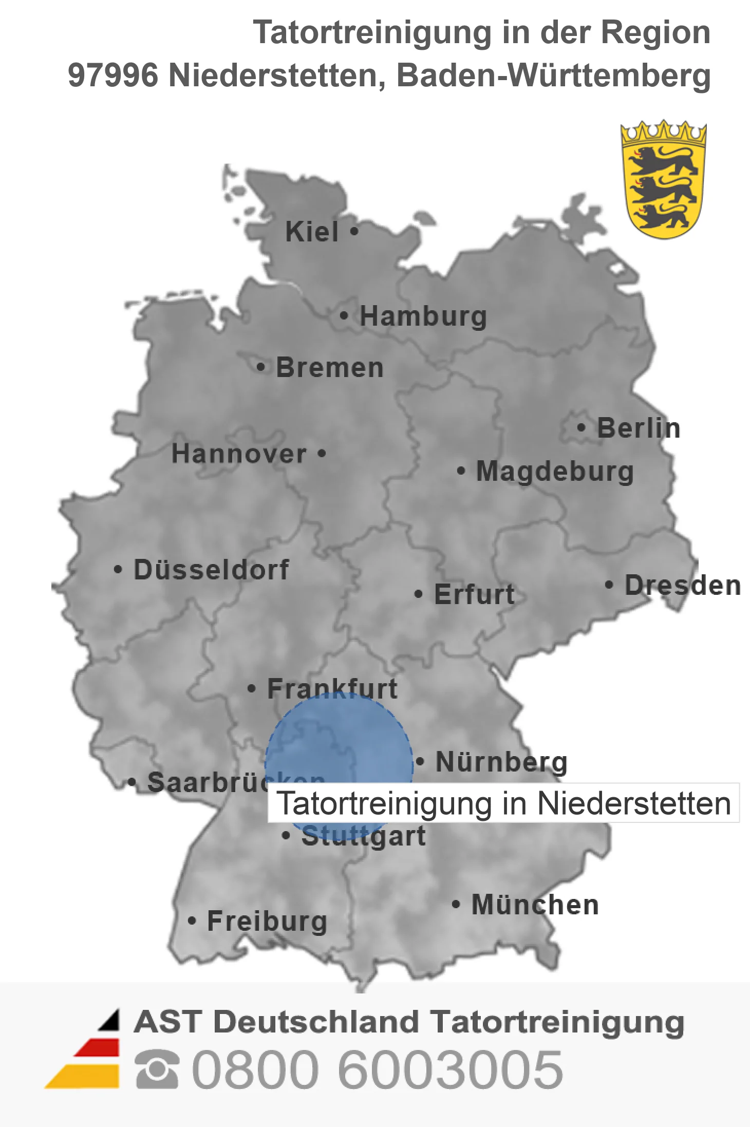 Tatortreinigung Niederstetten