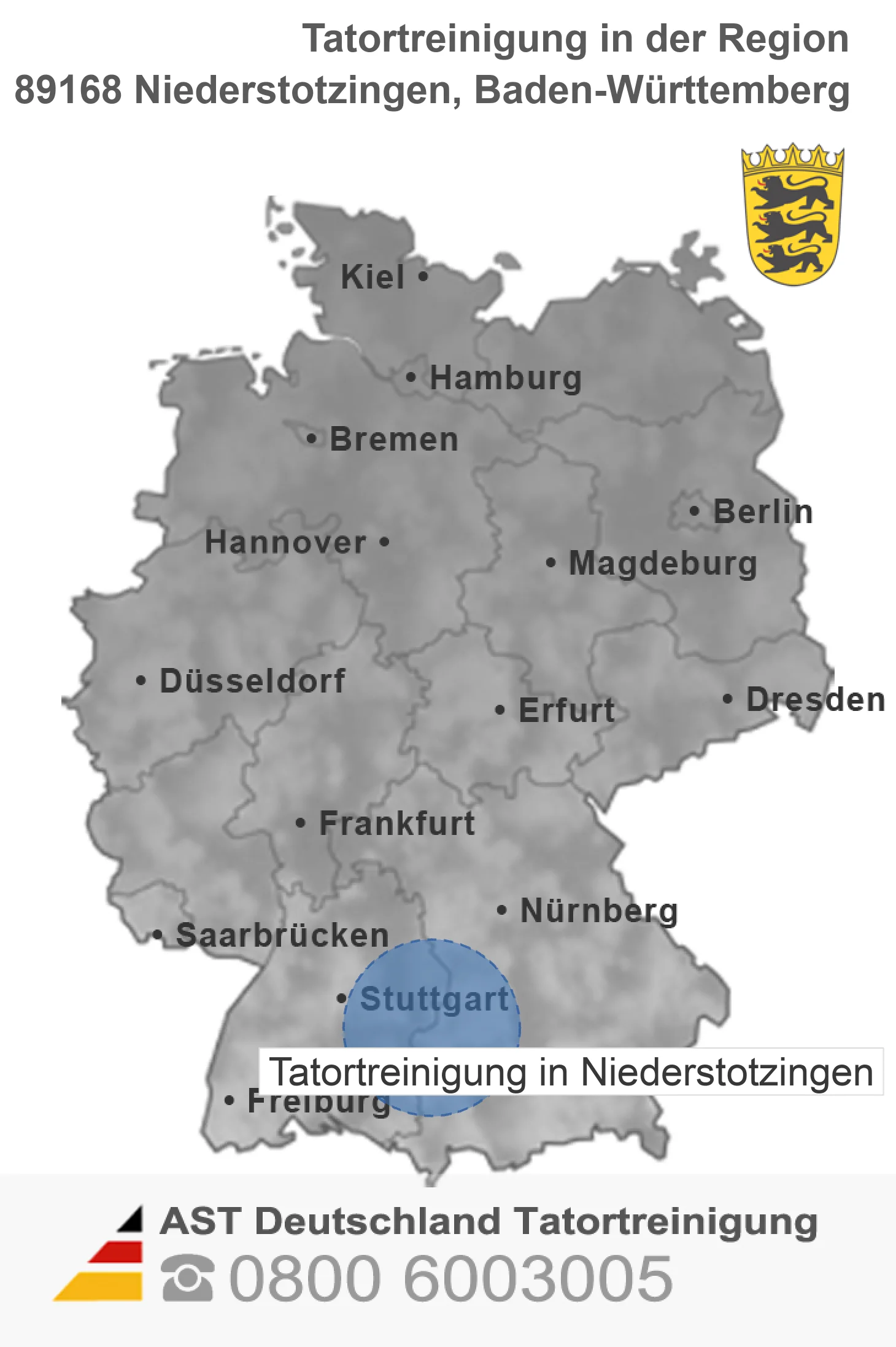 Tatortreinigung Niederstotzingen