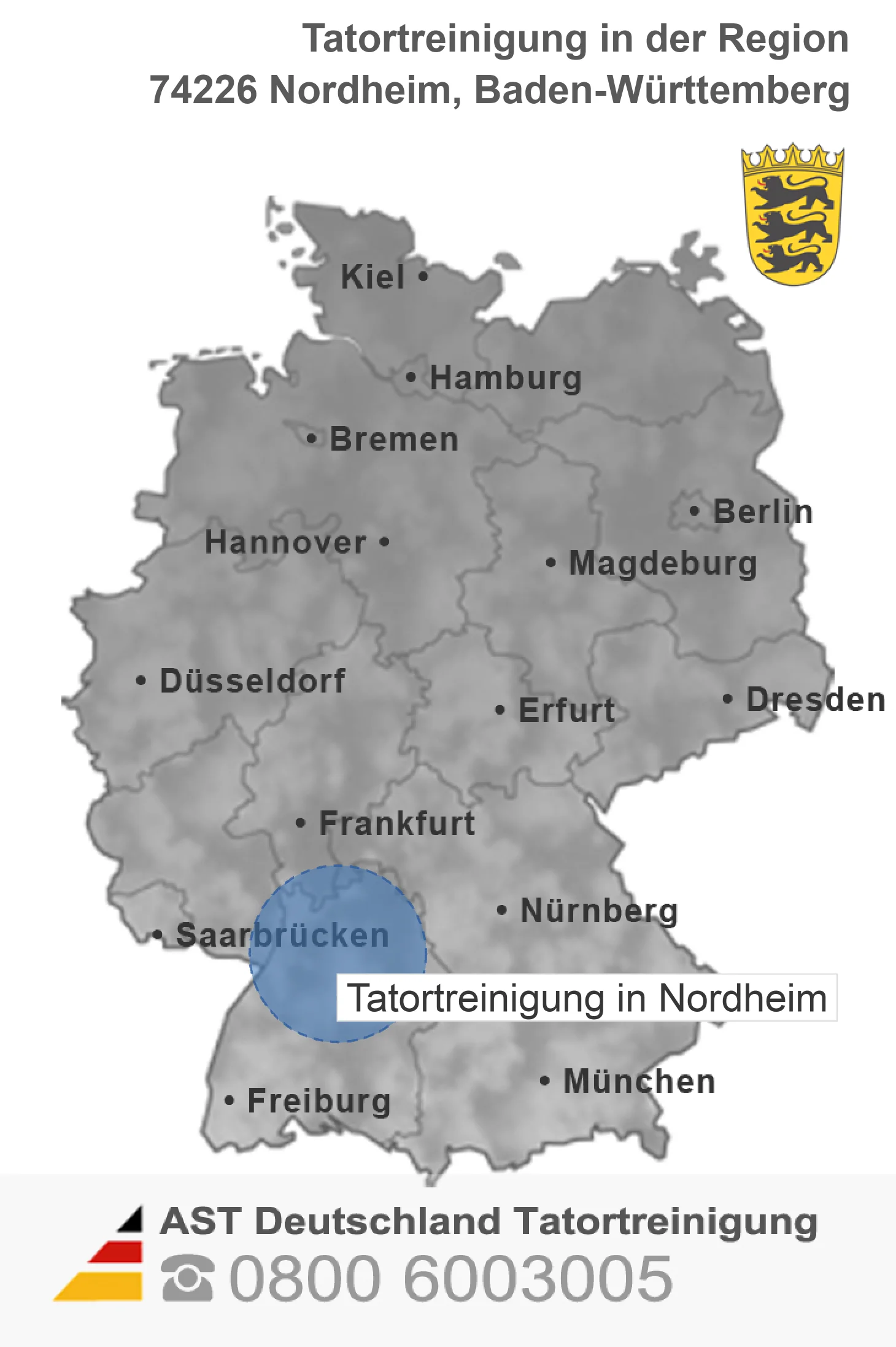 Tatortreinigung Nordheim