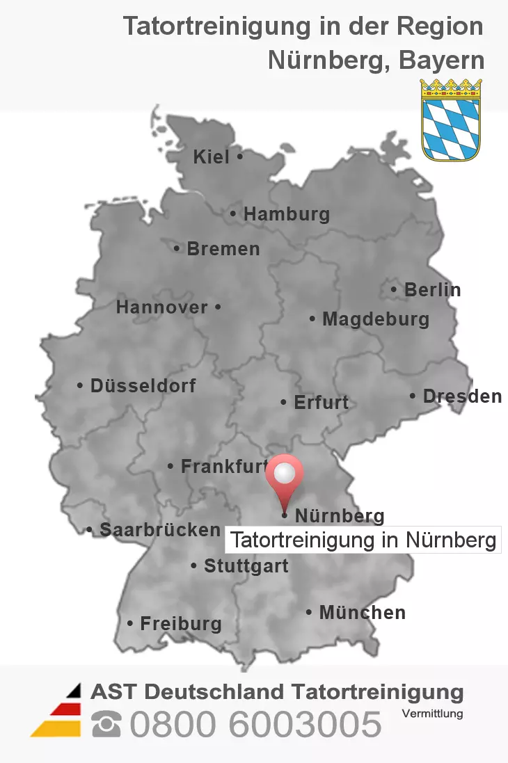 Leichenfundortreinigung Nürnberg