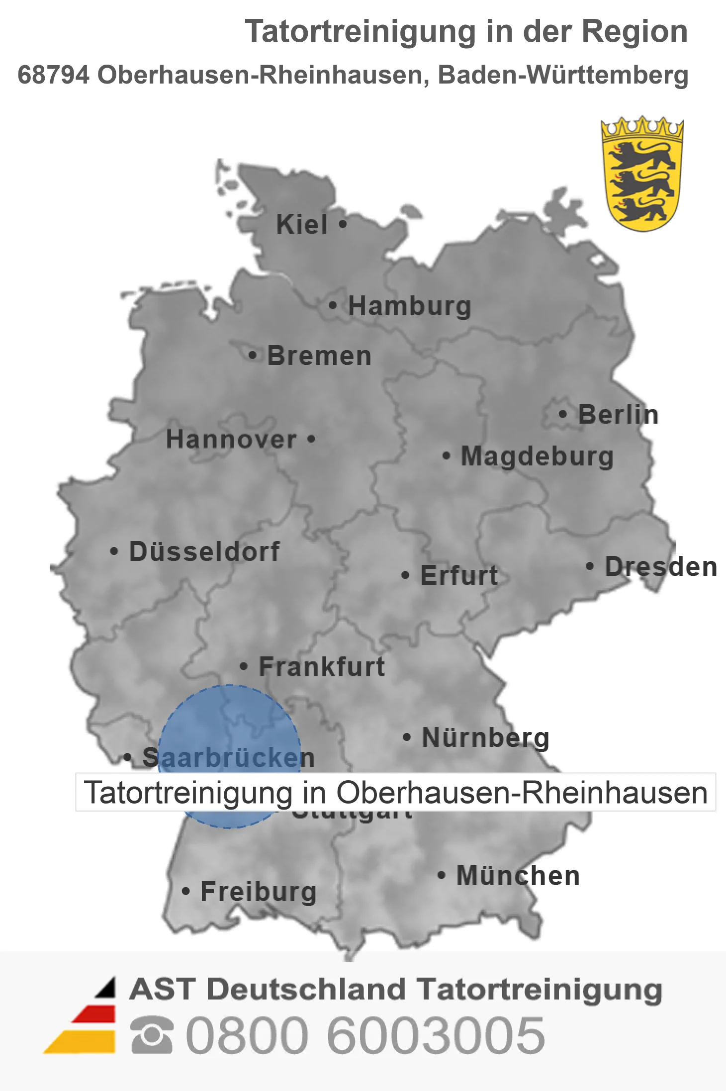 Tatortreinigung Oberhausen-Rheinhausen