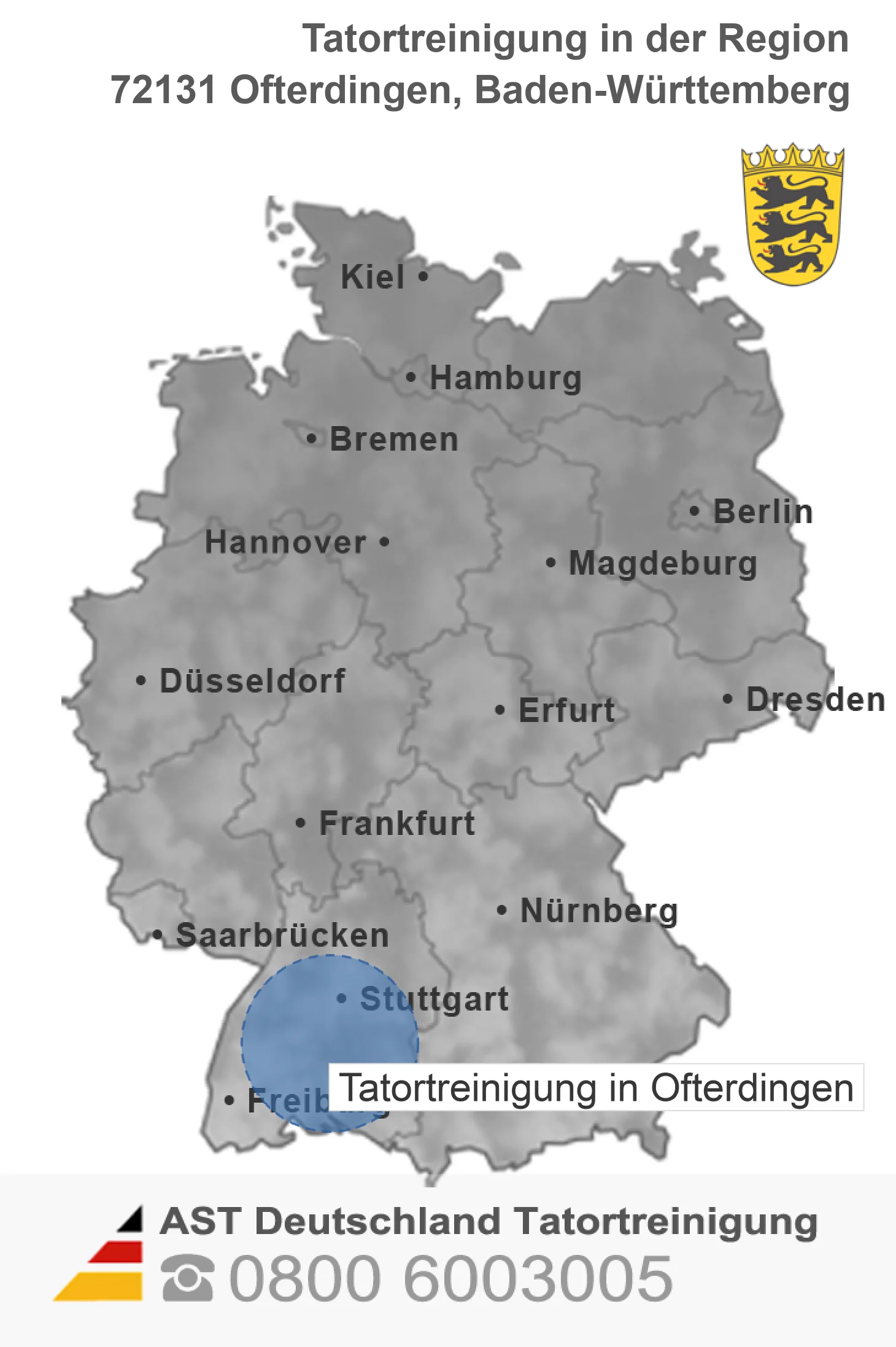 Tatortreinigung Ofterdingen