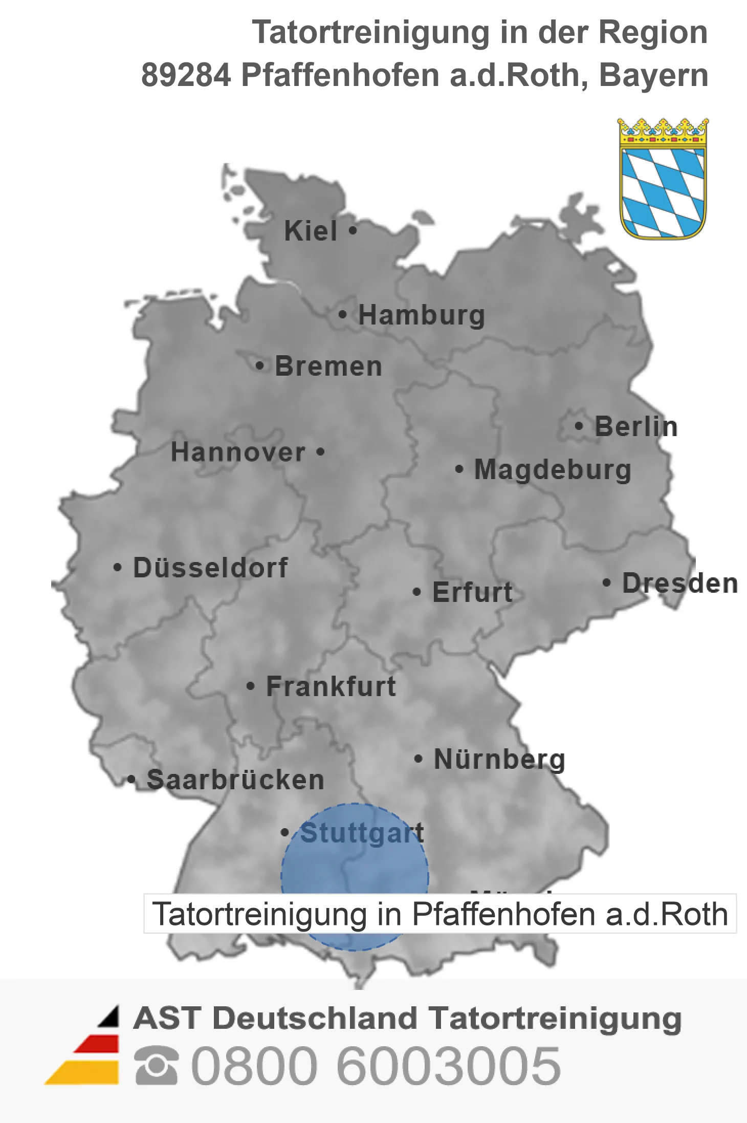 Tatortreinigung Pfaffenhofen a.d.Roth