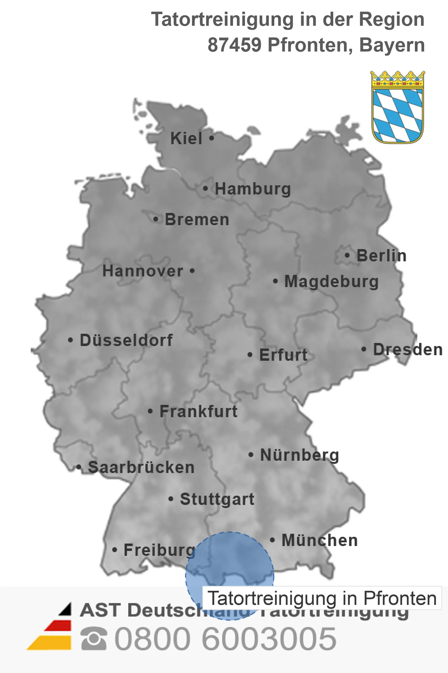 Tatortreinigung Pfronten