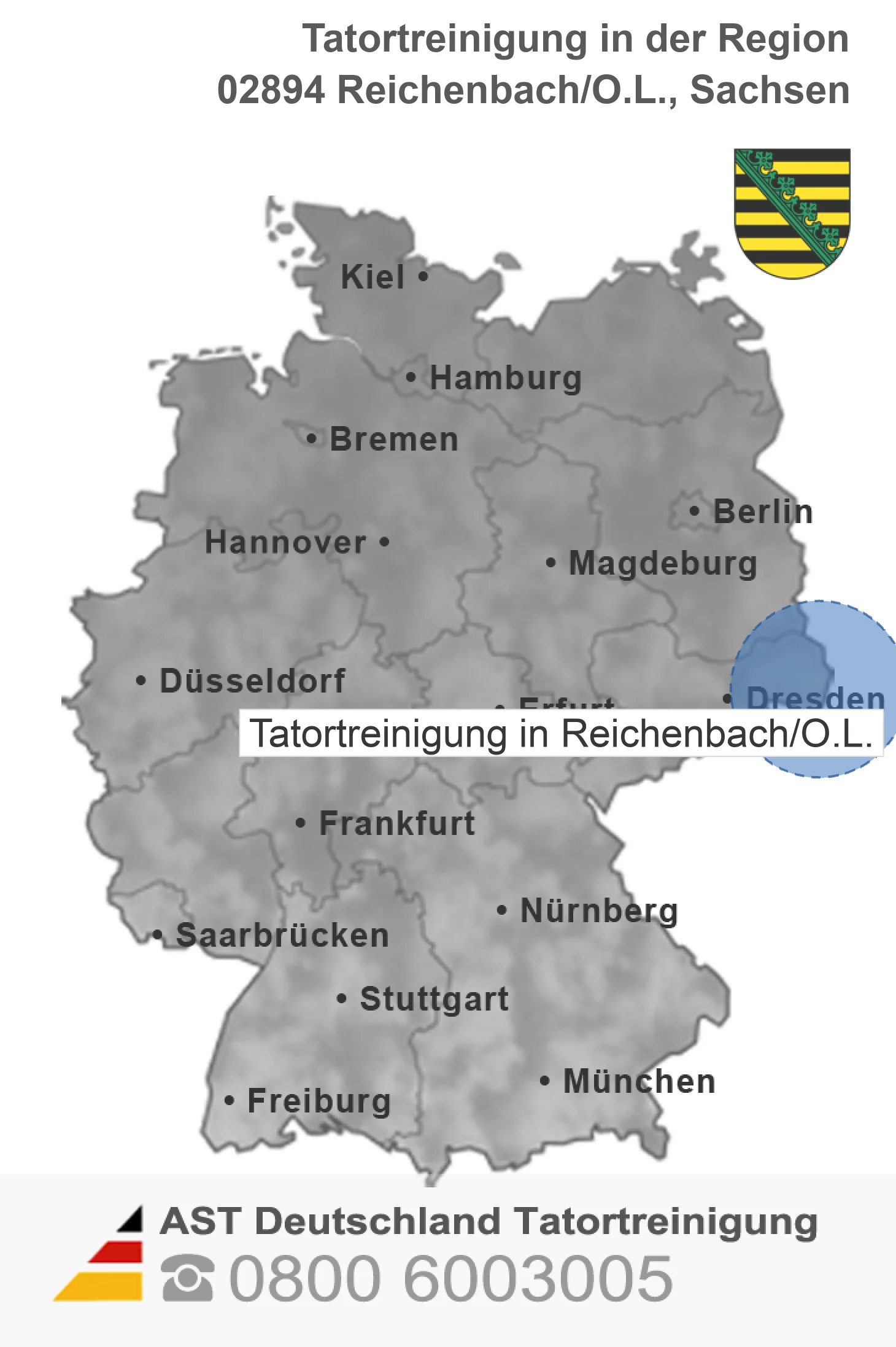 Tatortreinigung Reichenbach/O.L.
