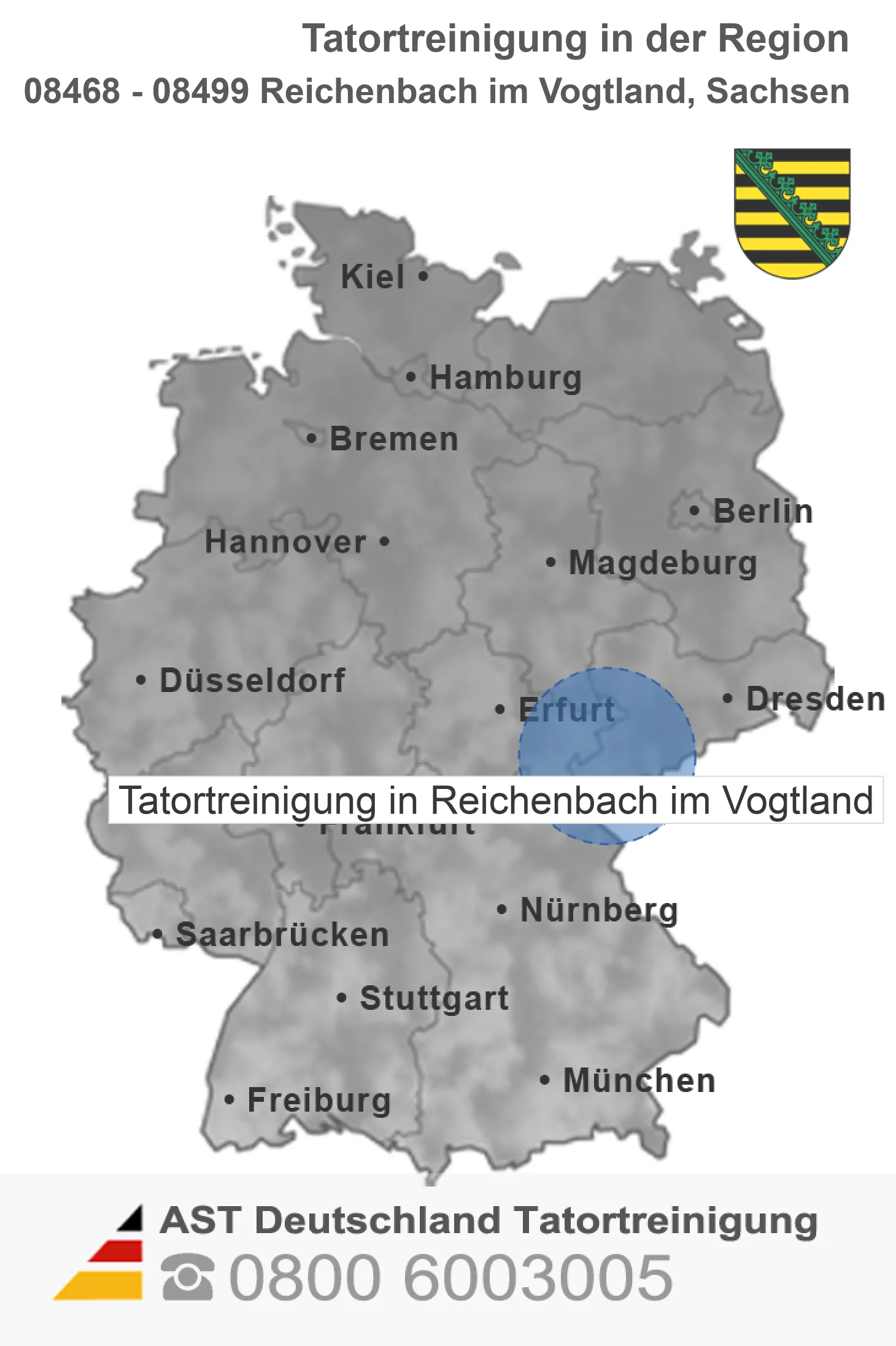 Wohnungs-Desinfektion Reichenbach im Vogtland