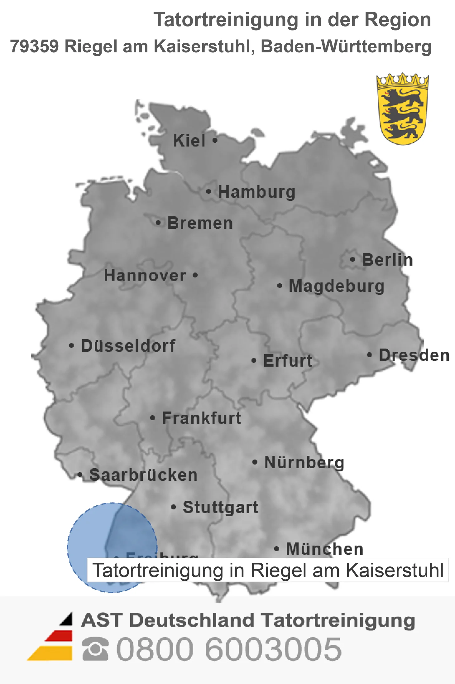 Tatortreinigung Riegel am Kaiserstuhl