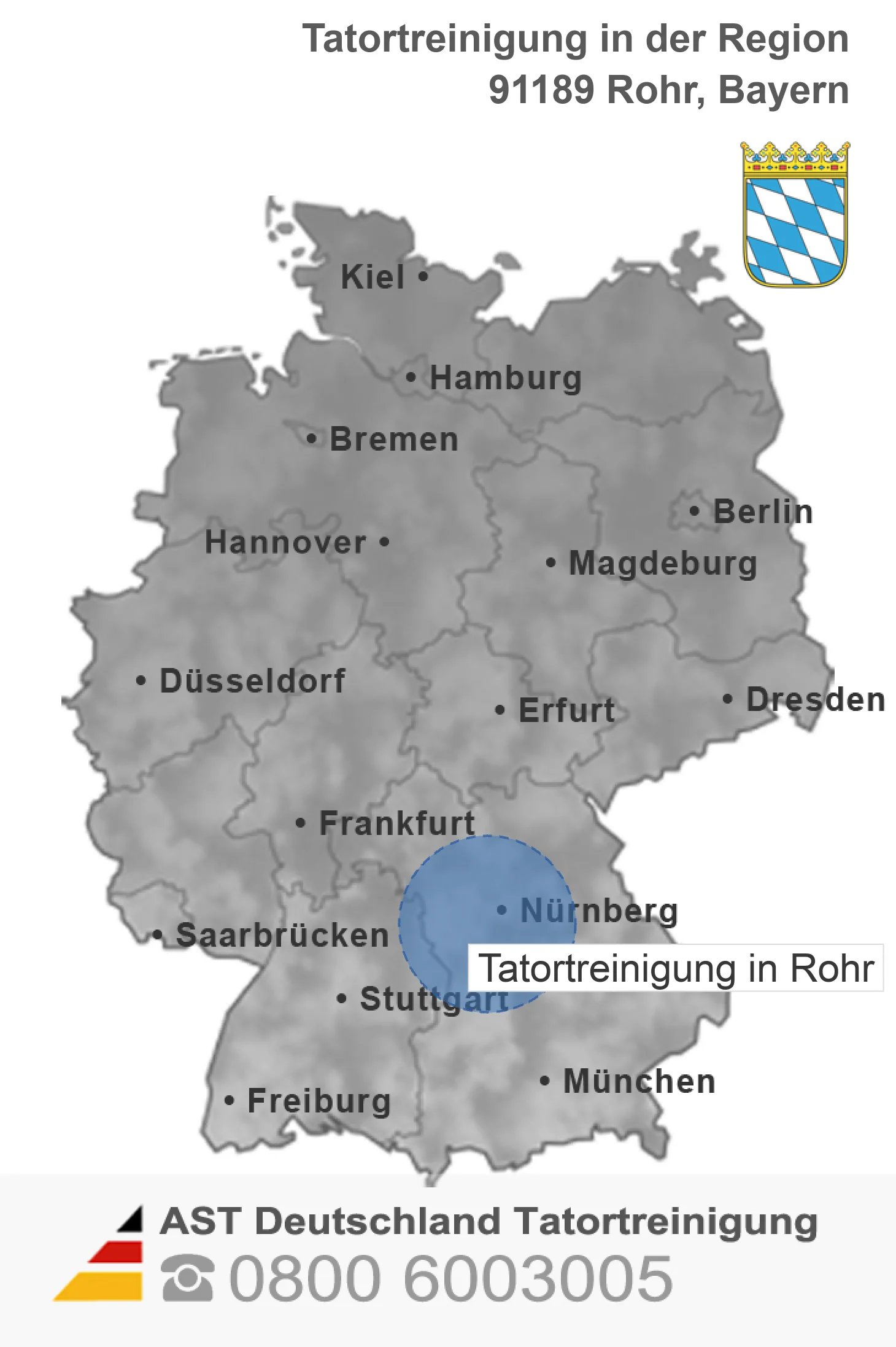 Tatortreinigung Rohr