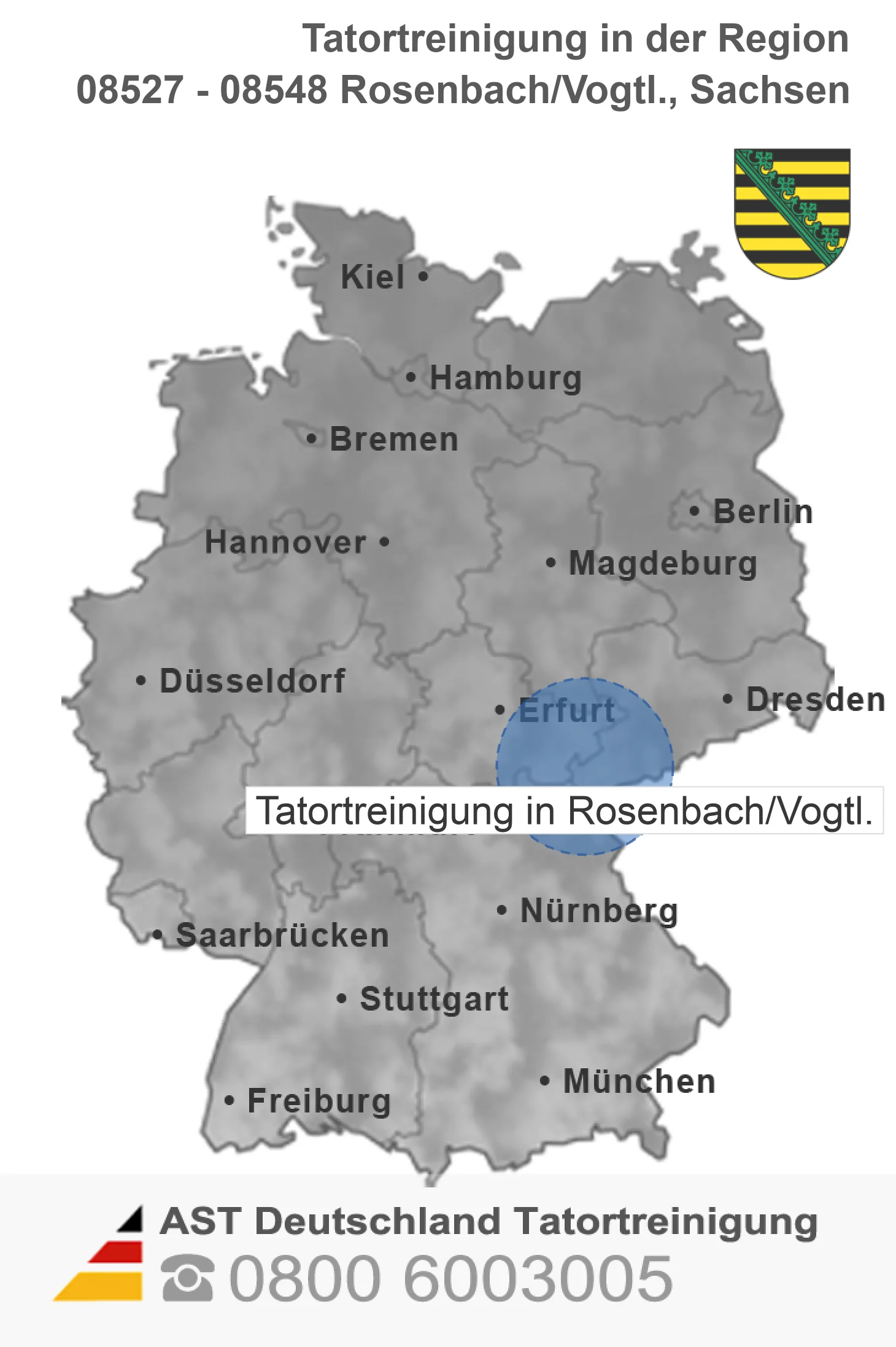 Tatortreinigung Rosenbach/Vogtl.