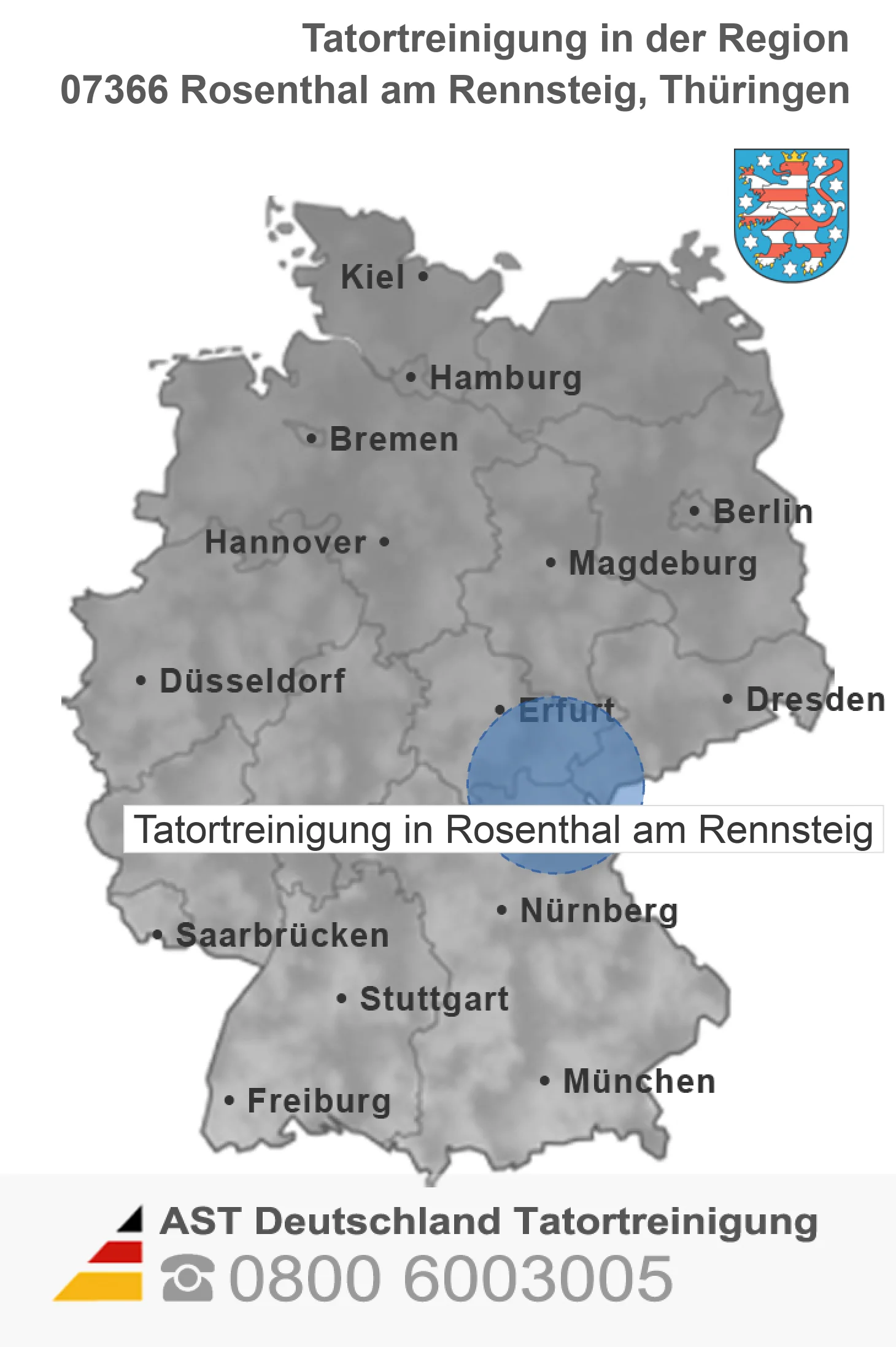 Tatortreinigung Rosenthal am Rennsteig
