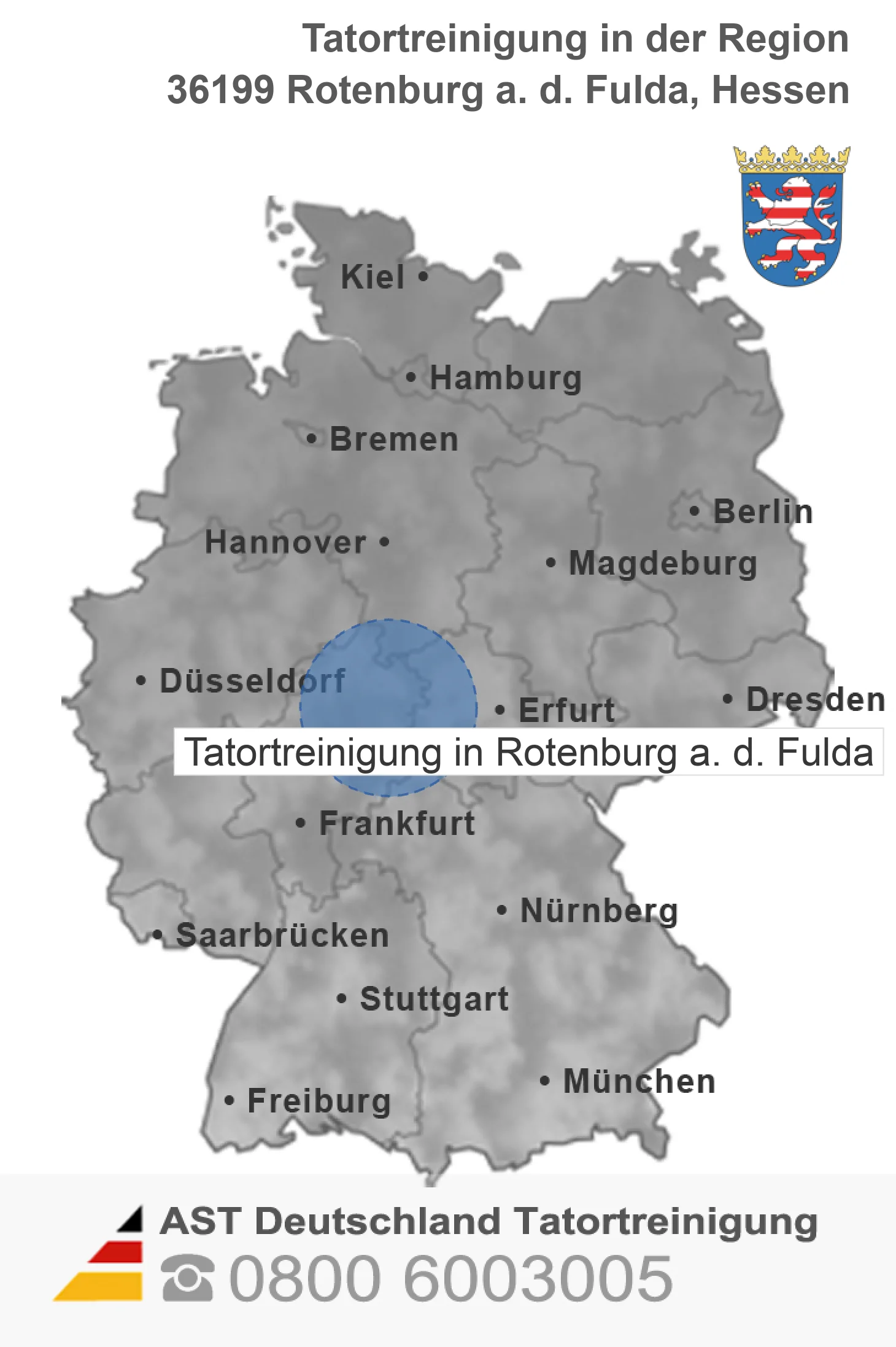 Tatortreinigung Rotenburg a. d. Fulda