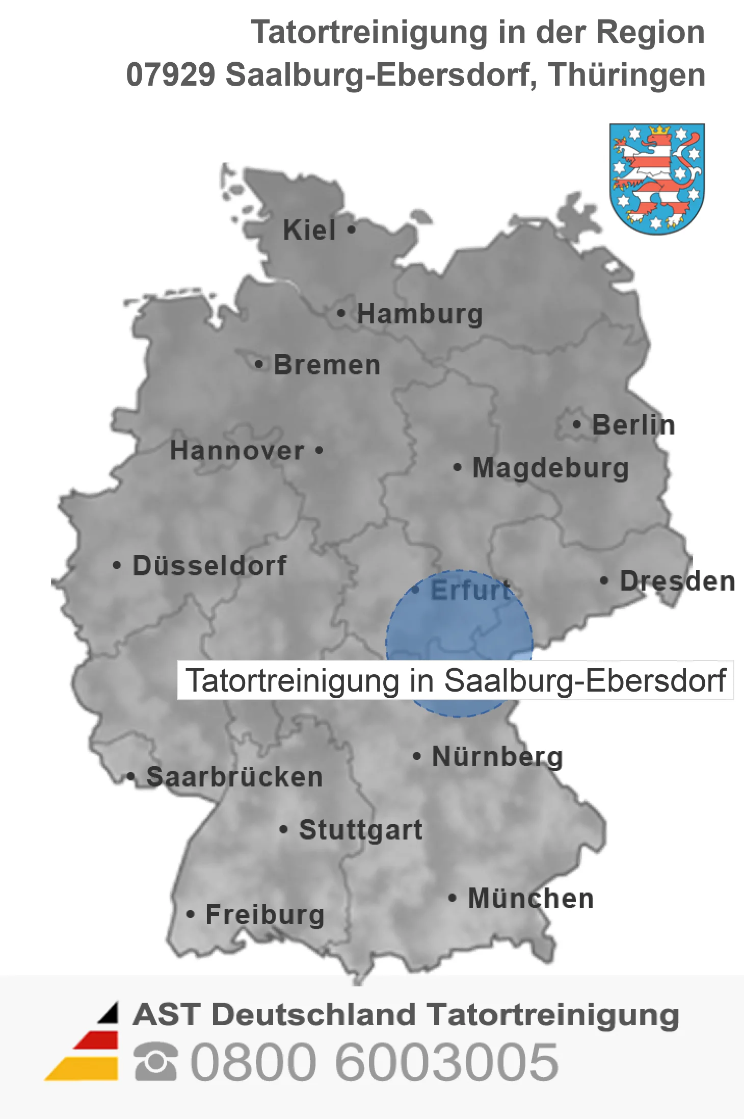 Tatortreinigung Saalburg-Ebersdorf
