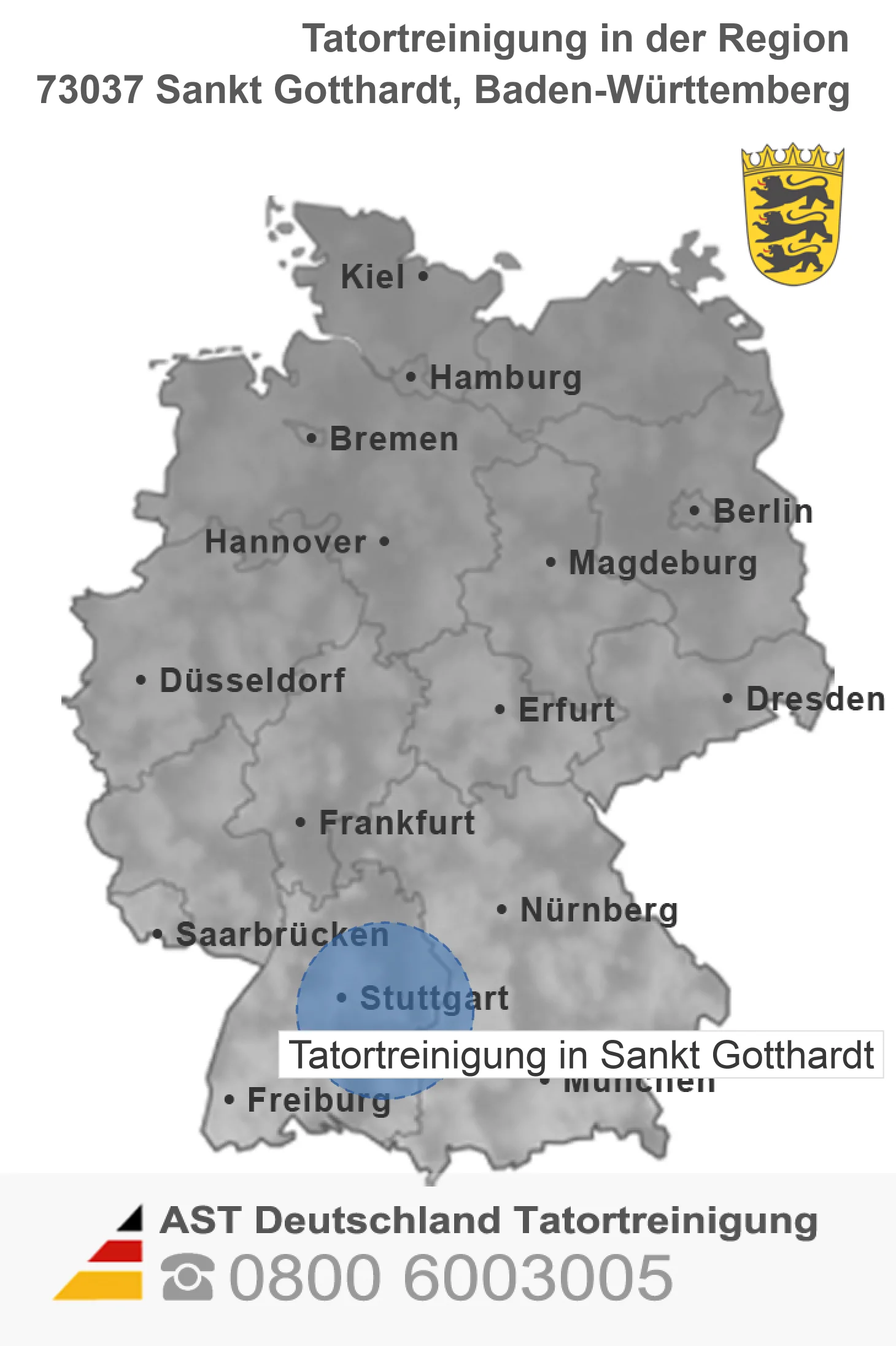 Tatortreinigung Sankt Gotthardt