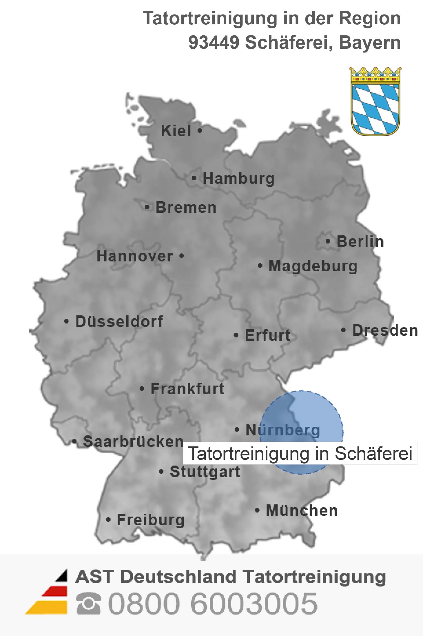 Tatortreinigung Sch&auml;ferei