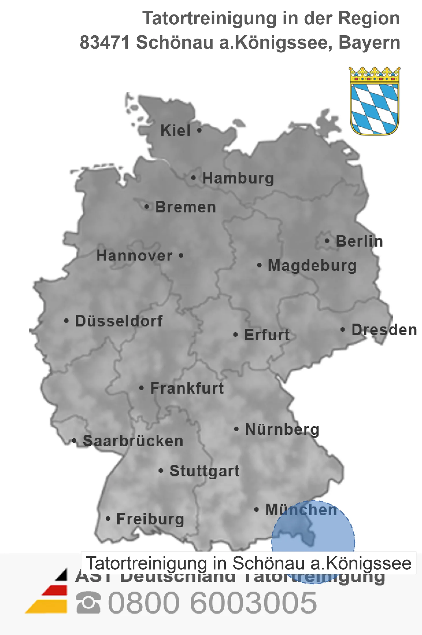 Tatortreinigung Sch&ouml;nau a.K&ouml;nigssee