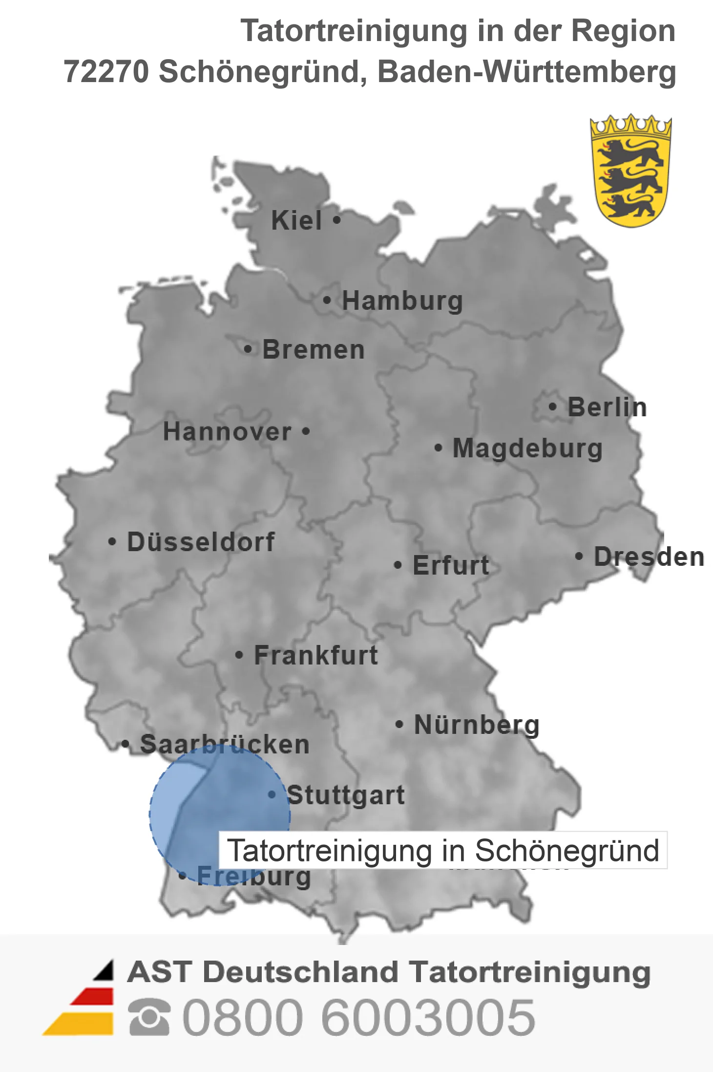 Tatortreinigung Sch&ouml;negr&uuml;nd