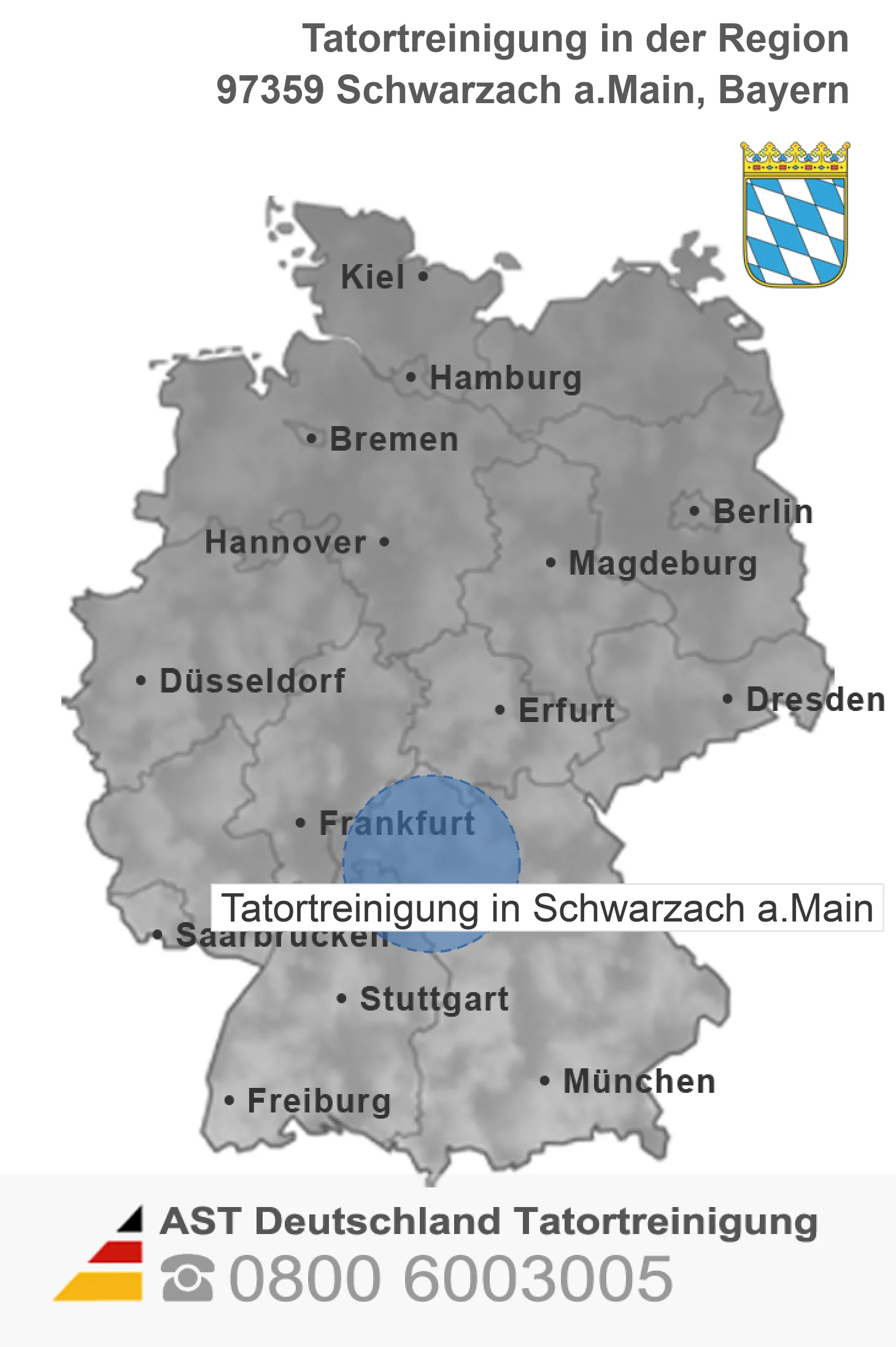 Tatortreinigung Schwarzach a.Main