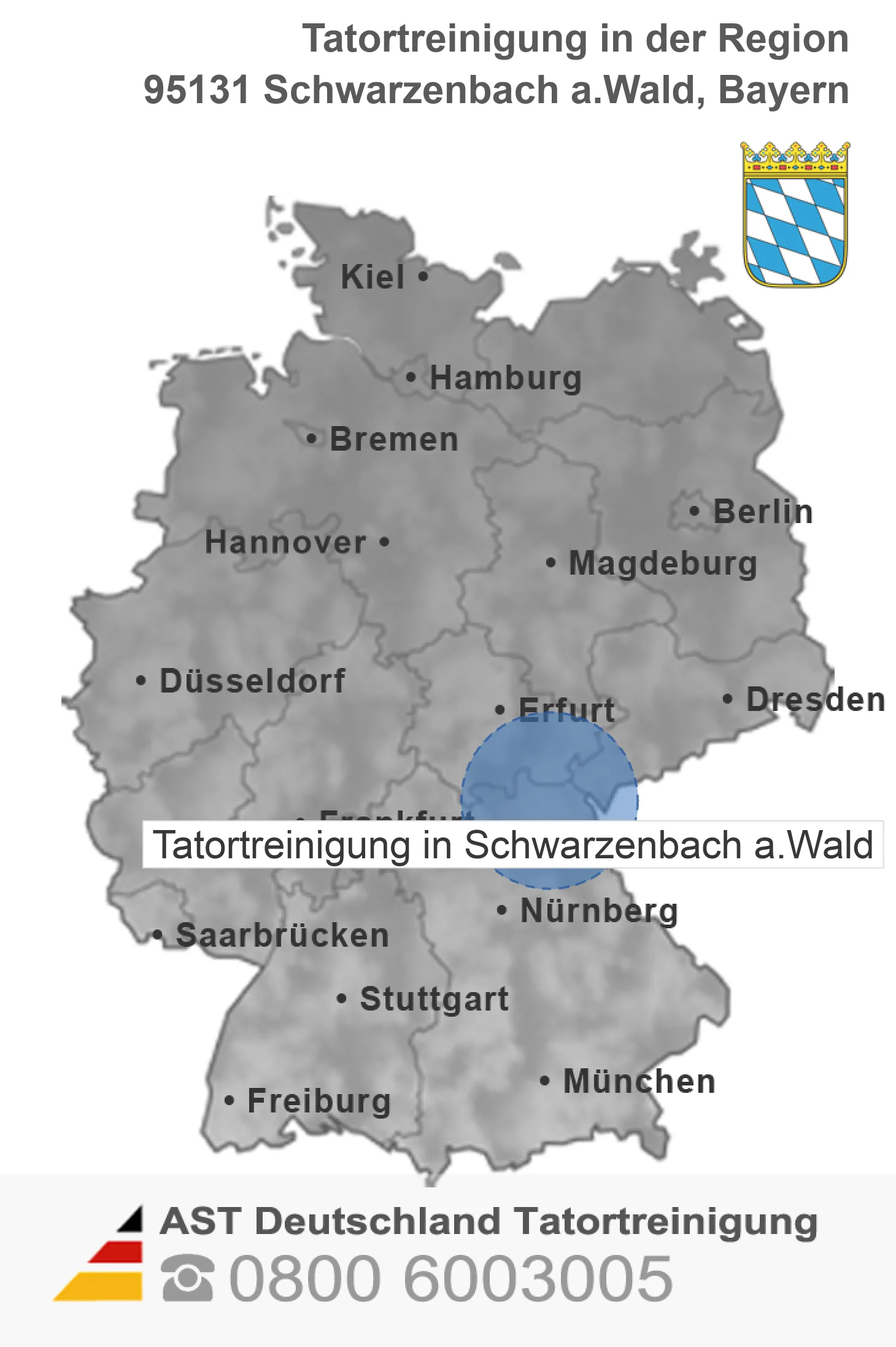 Tatortreinigung Schwarzenbach a.Wald