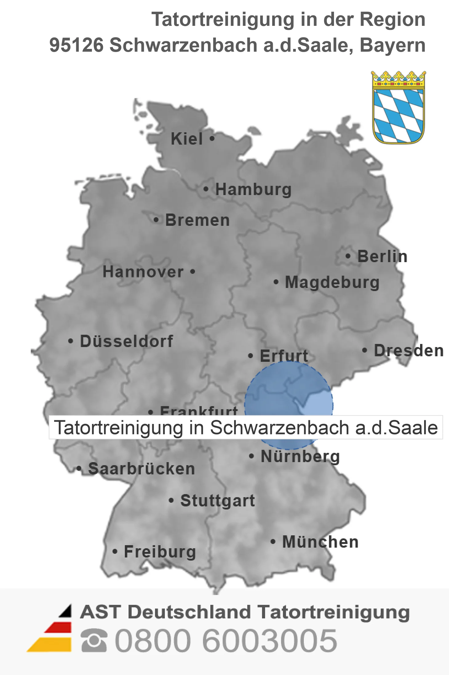 Tatortreinigung Schwarzenbach a.d.Saale
