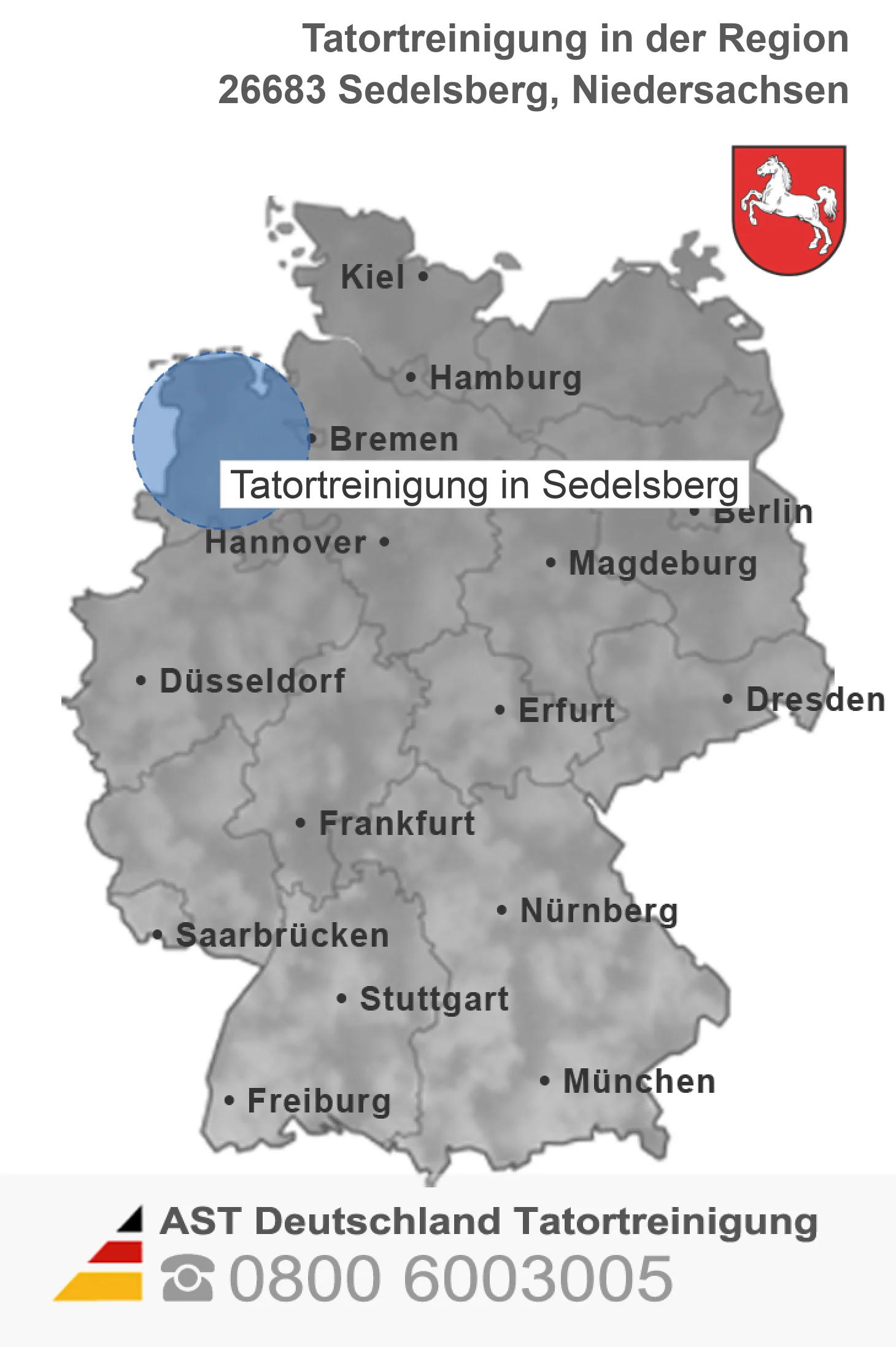 Tatortreinigung Sedelsberg