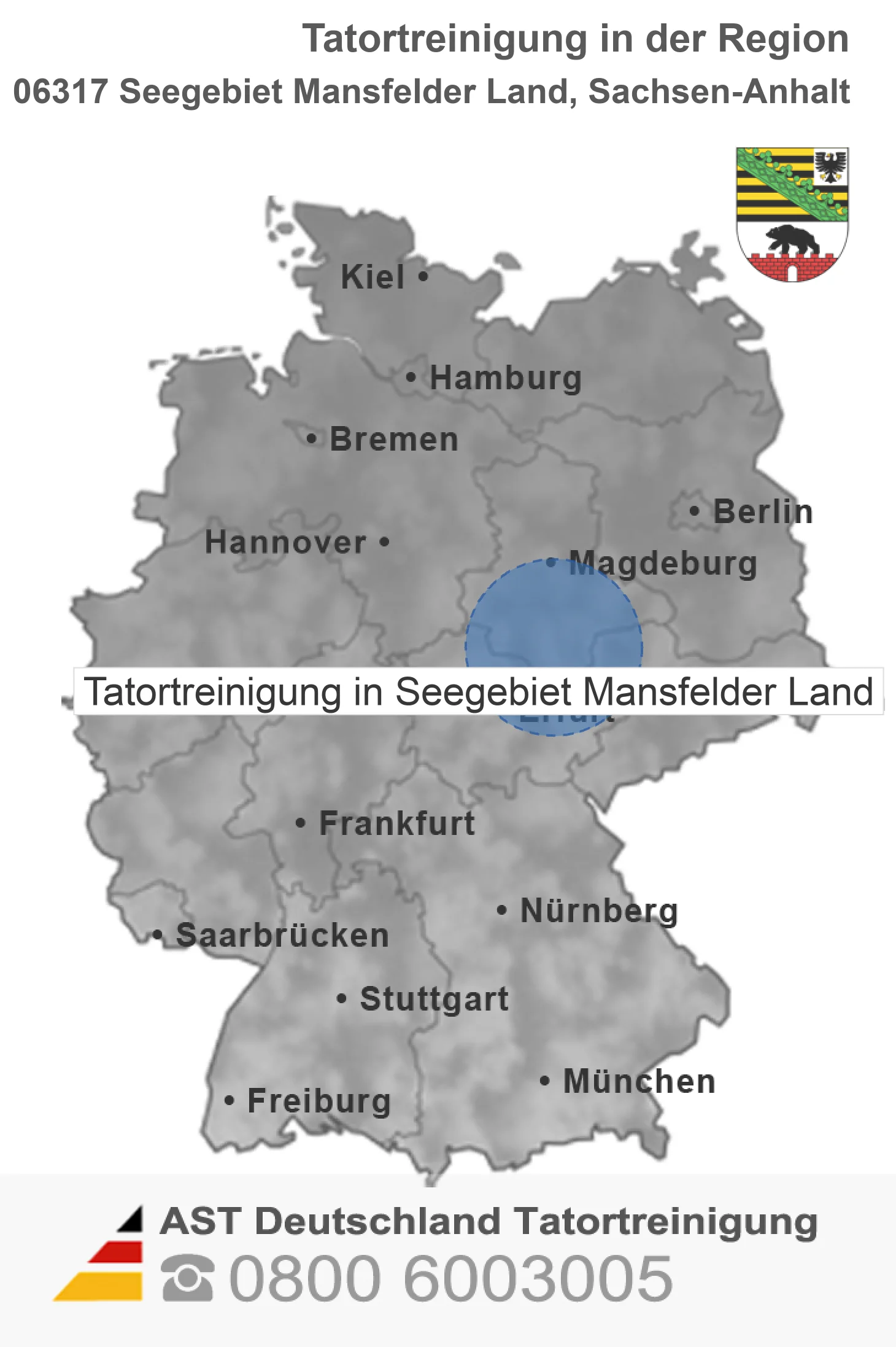 Tatortreinigung Seegebiet Mansfelder Land