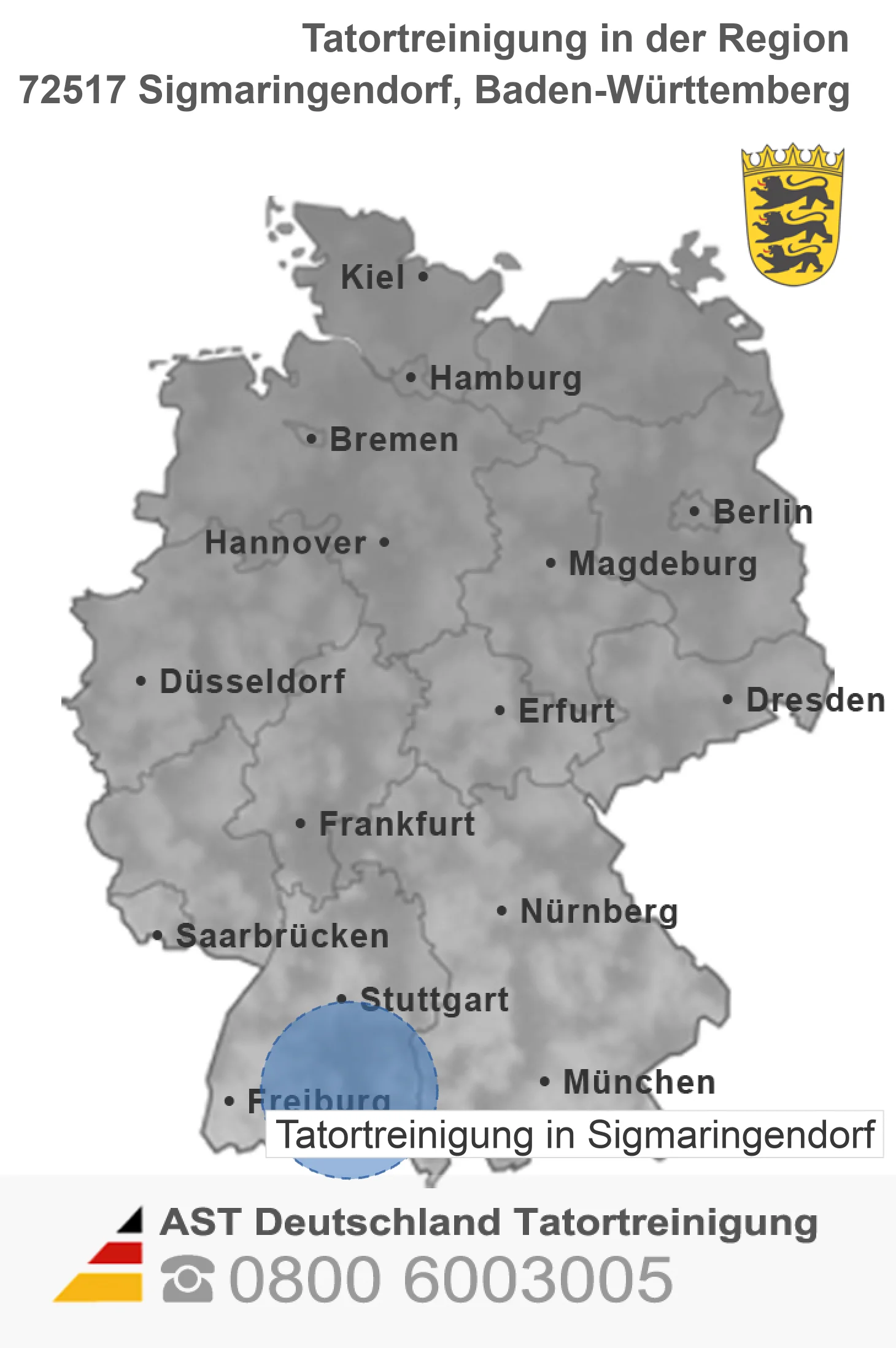 Tatortreinigung Sigmaringendorf