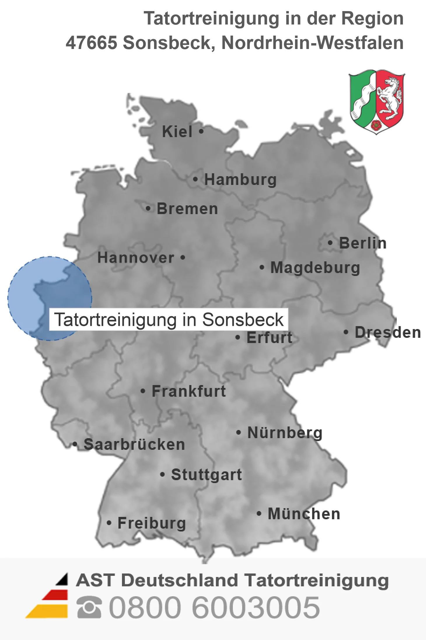 Tatortreinigung Sonsbeck