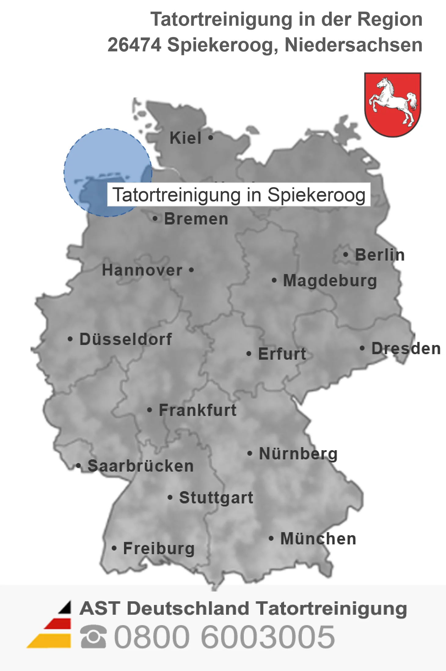 Tatortreinigung Spiekeroog