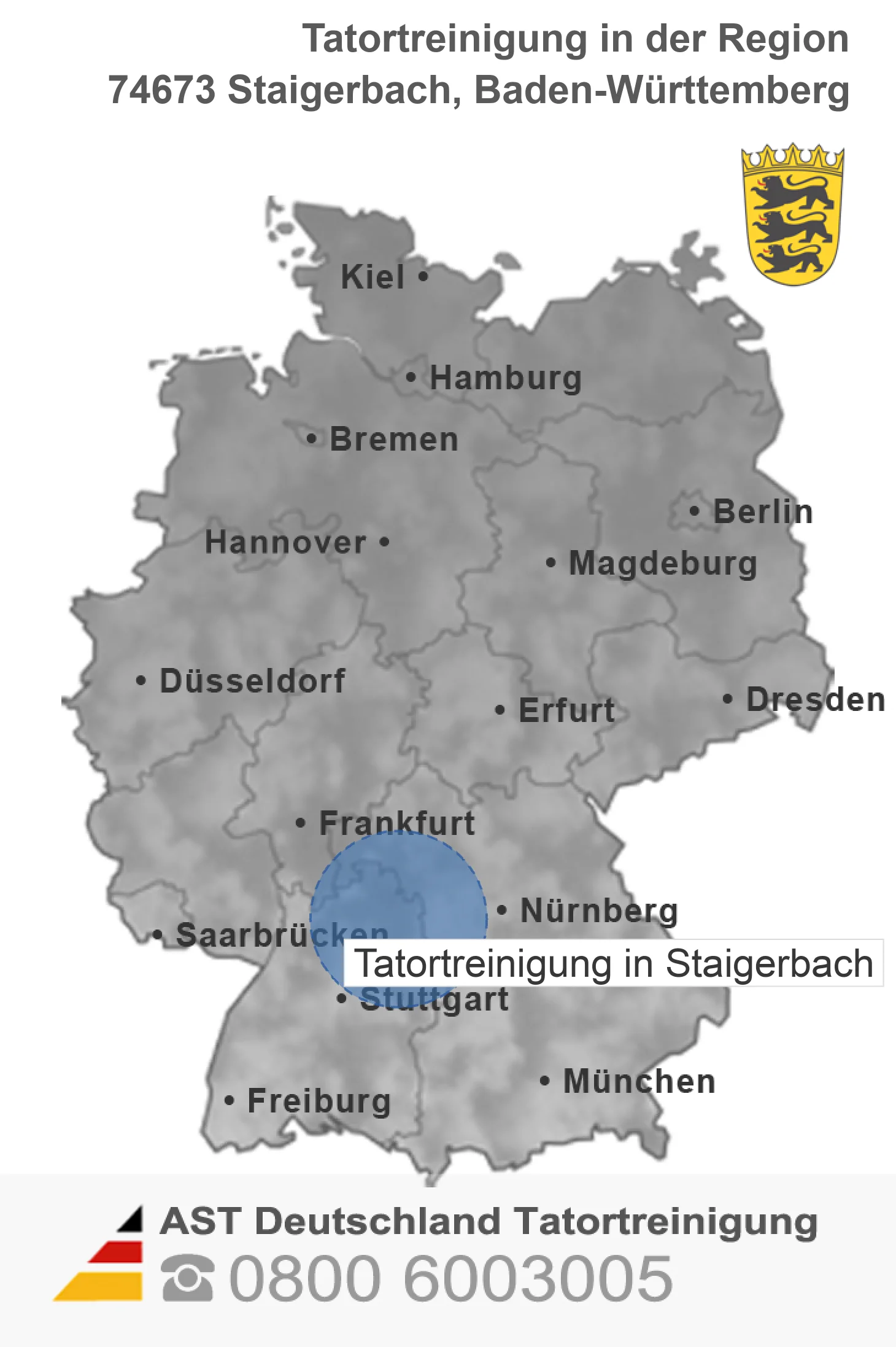 Tatortreinigung Staigerbach