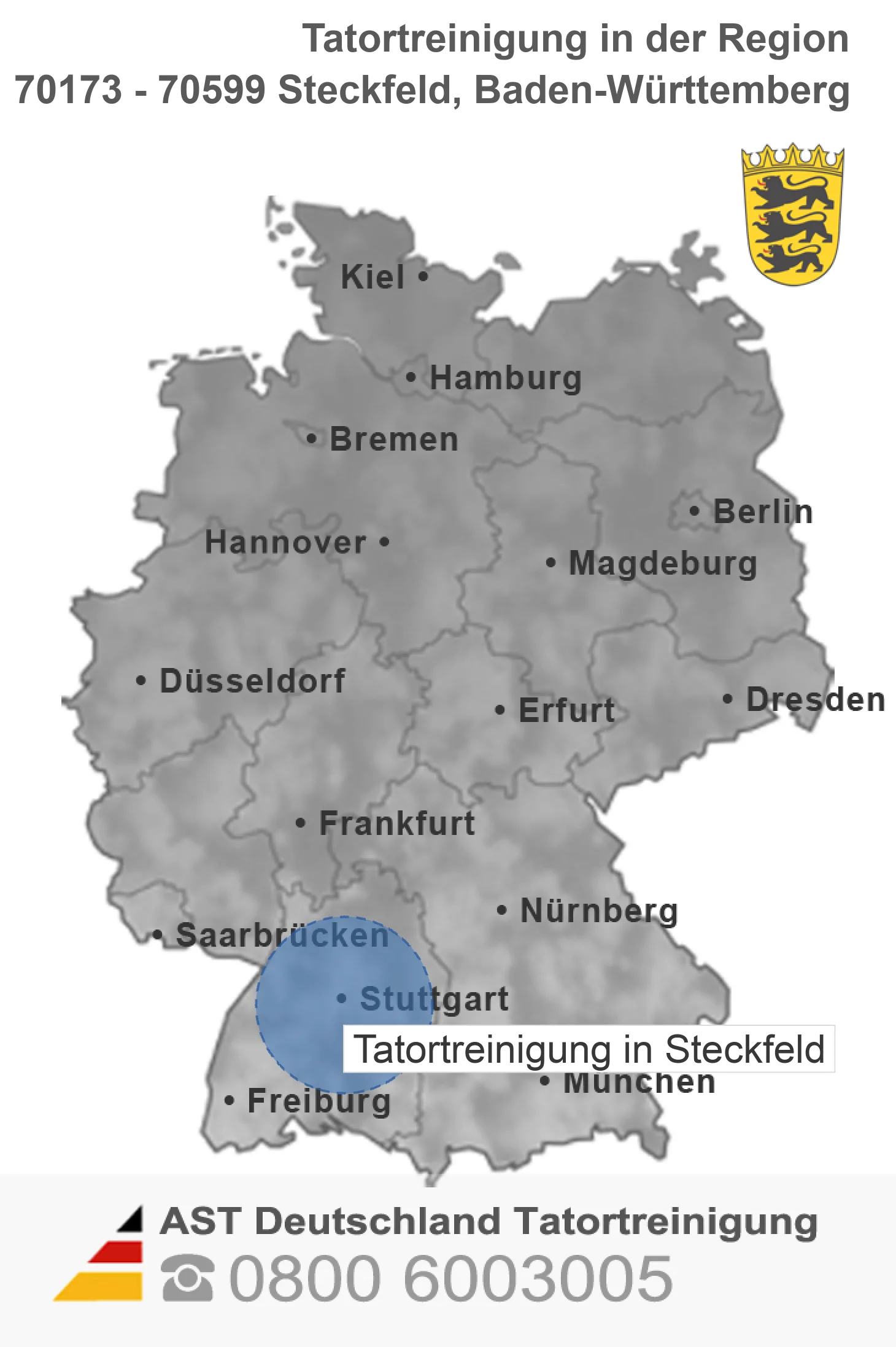 Tatortreinigung Steckfeld