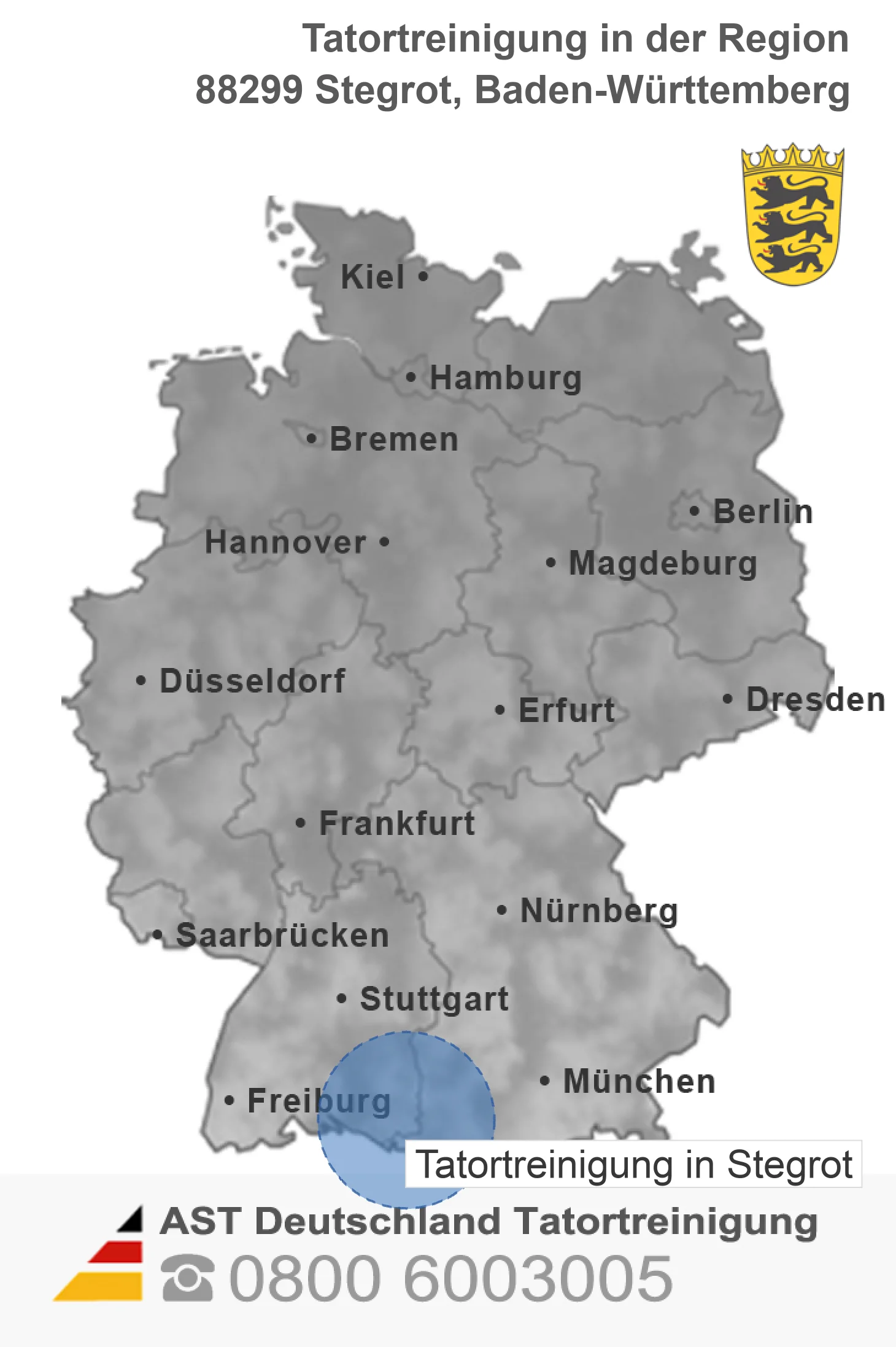 Tatortreinigung Stegrot