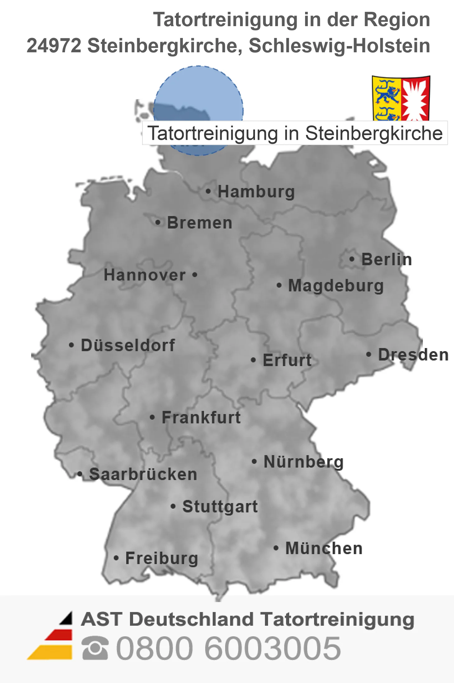 Tatortreinigung Steinbergkirche