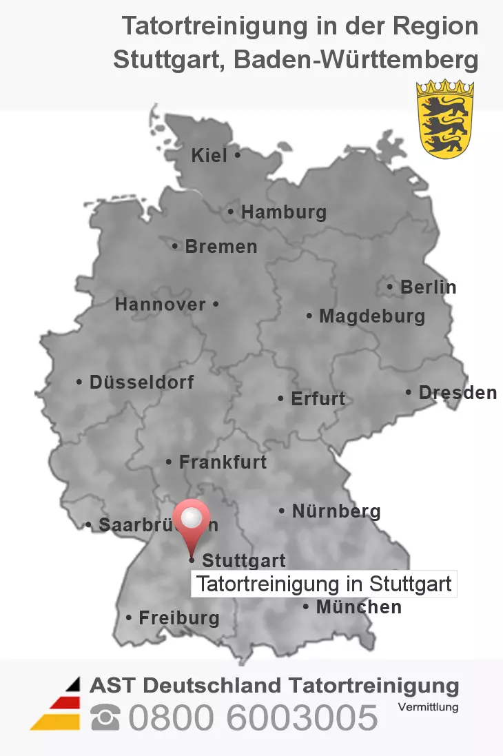 Leichenfundortreinigung Stuttgart
