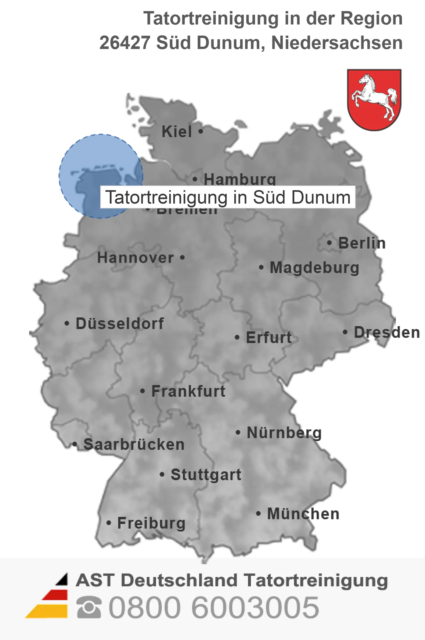 Tatortreinigung S&uuml;d Dunum