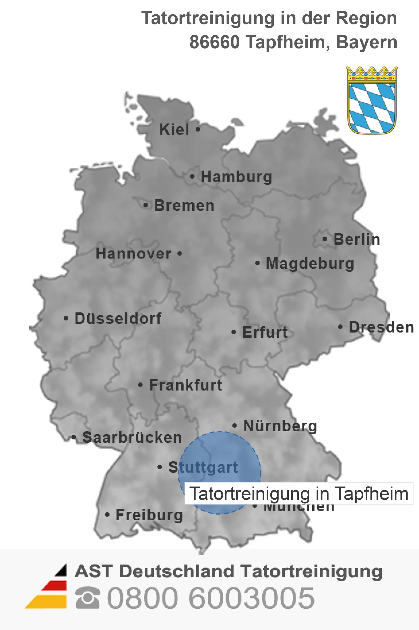 Tatortreinigung Tapfheim