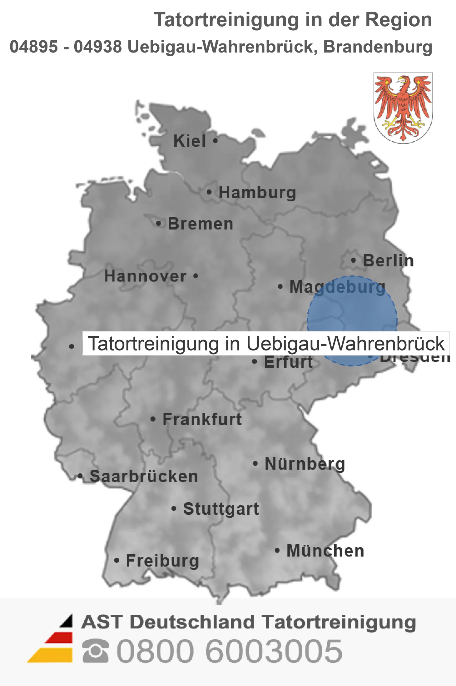 Tatortreinigung Uebigau-Wahrenbr&uuml;ck