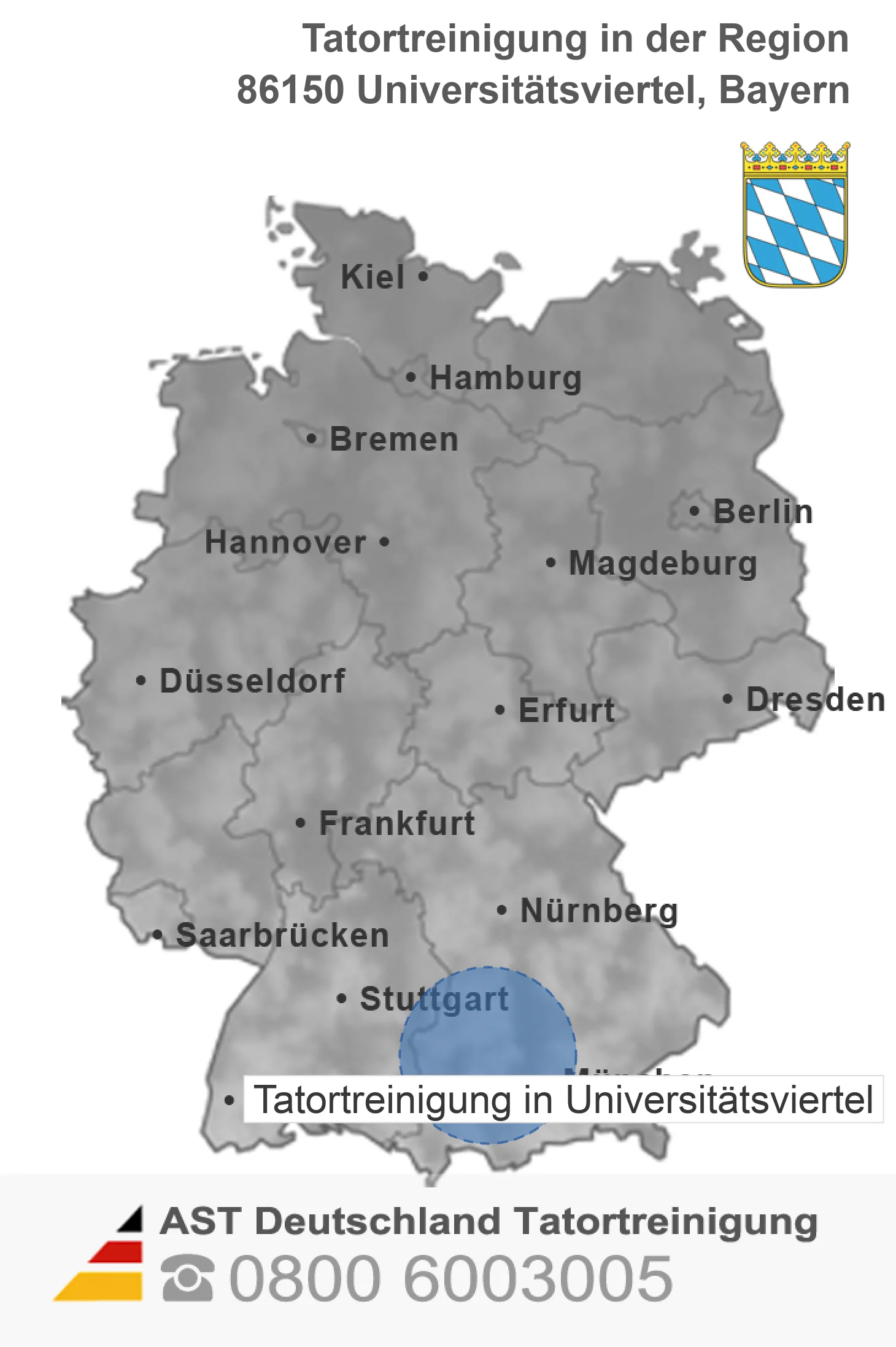 Tatortreinigung Universit&auml;tsviertel