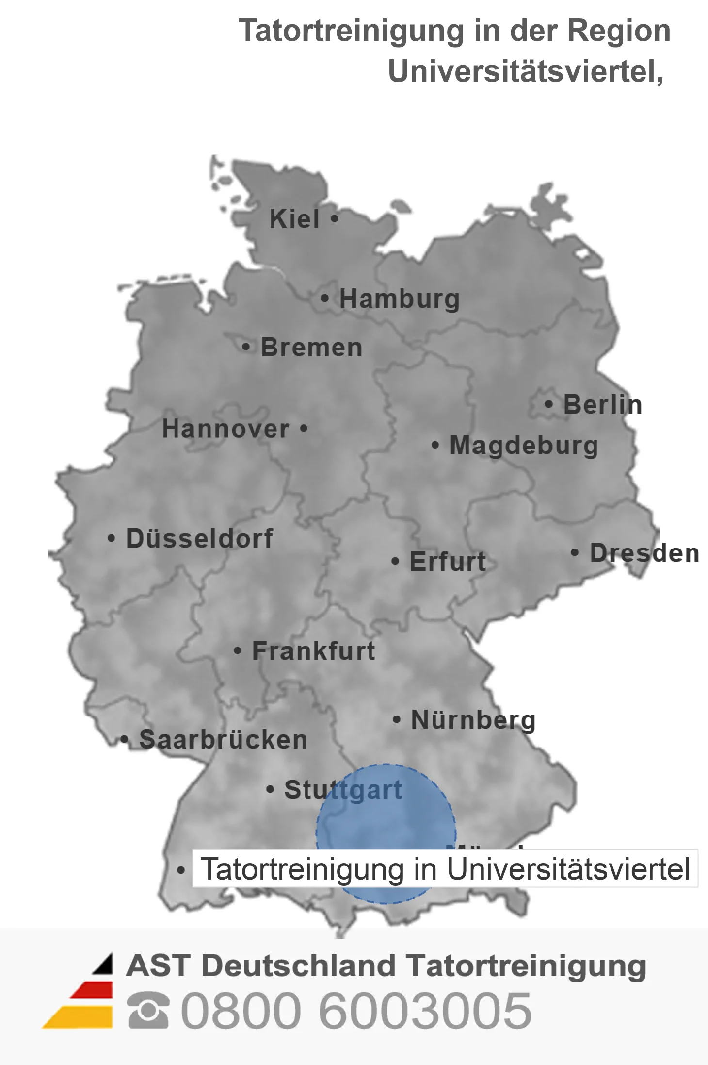 Tatortreinigung Universit&auml;tsviertel