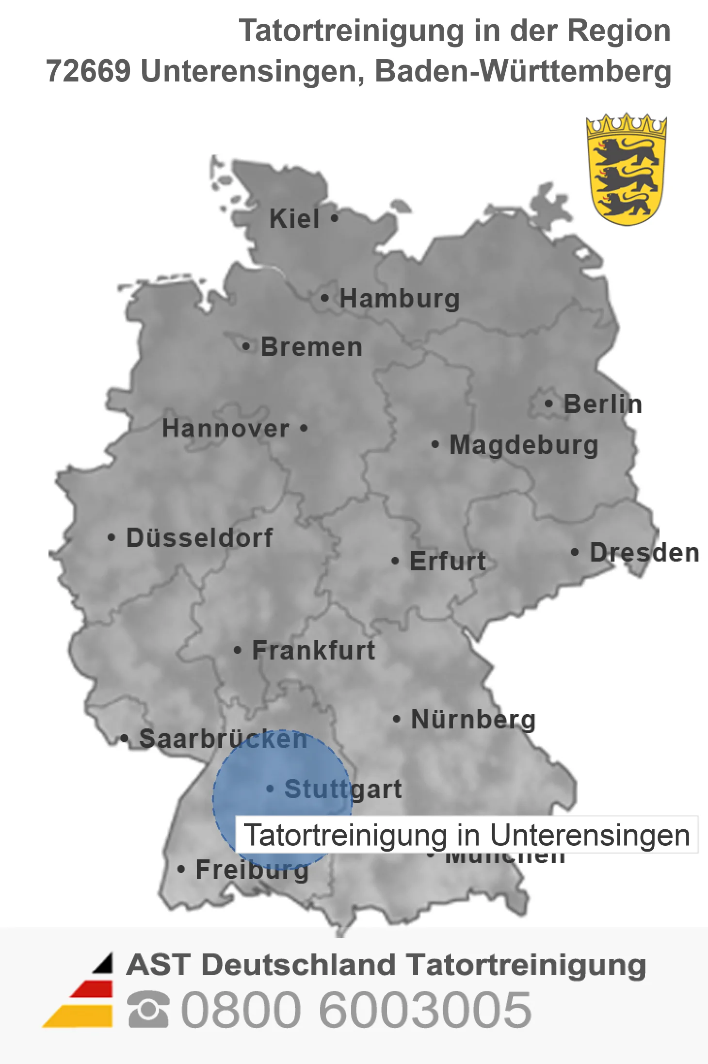 Tatortreinigung Unterensingen