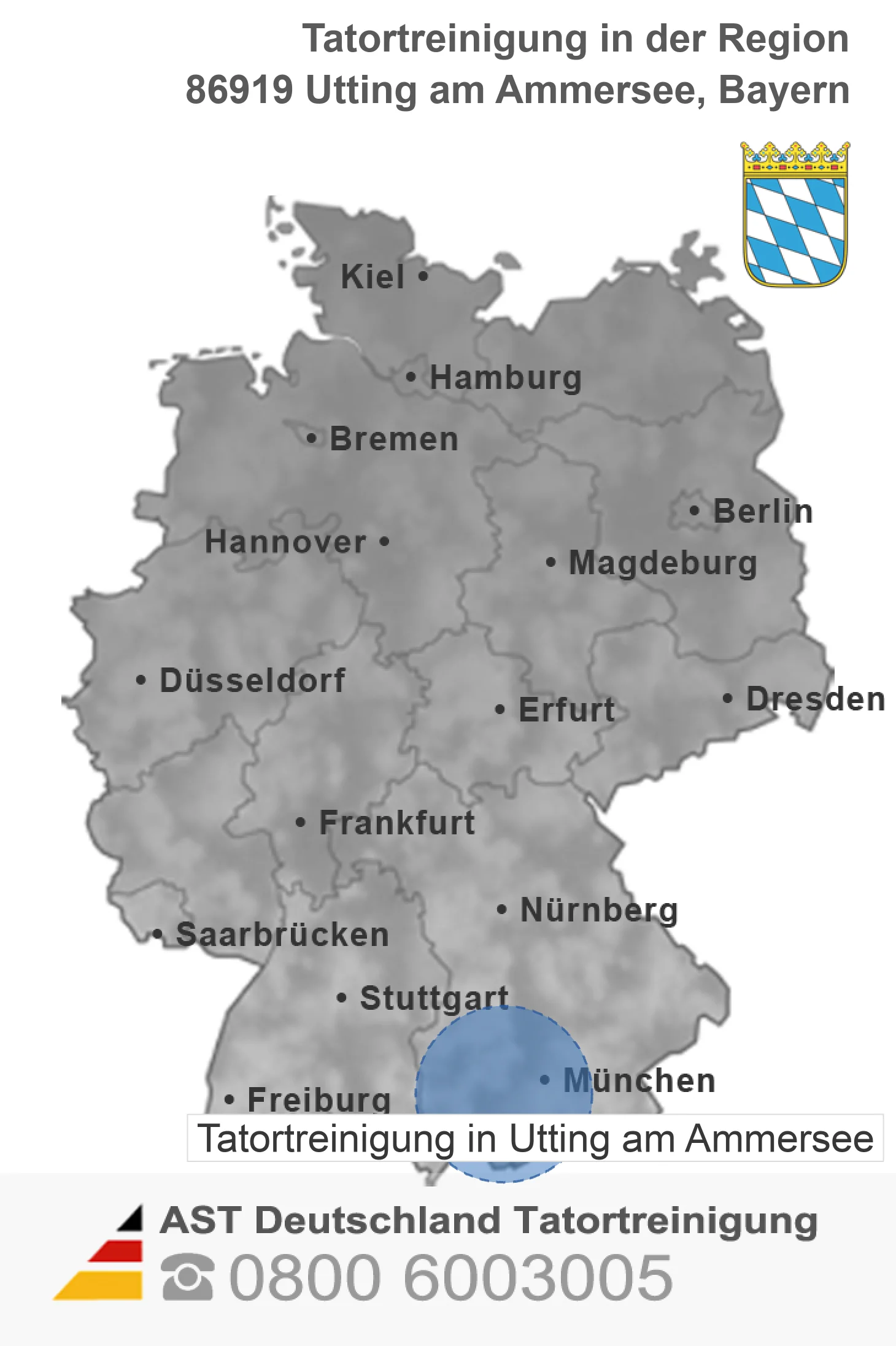 Tatortreinigung Utting am Ammersee