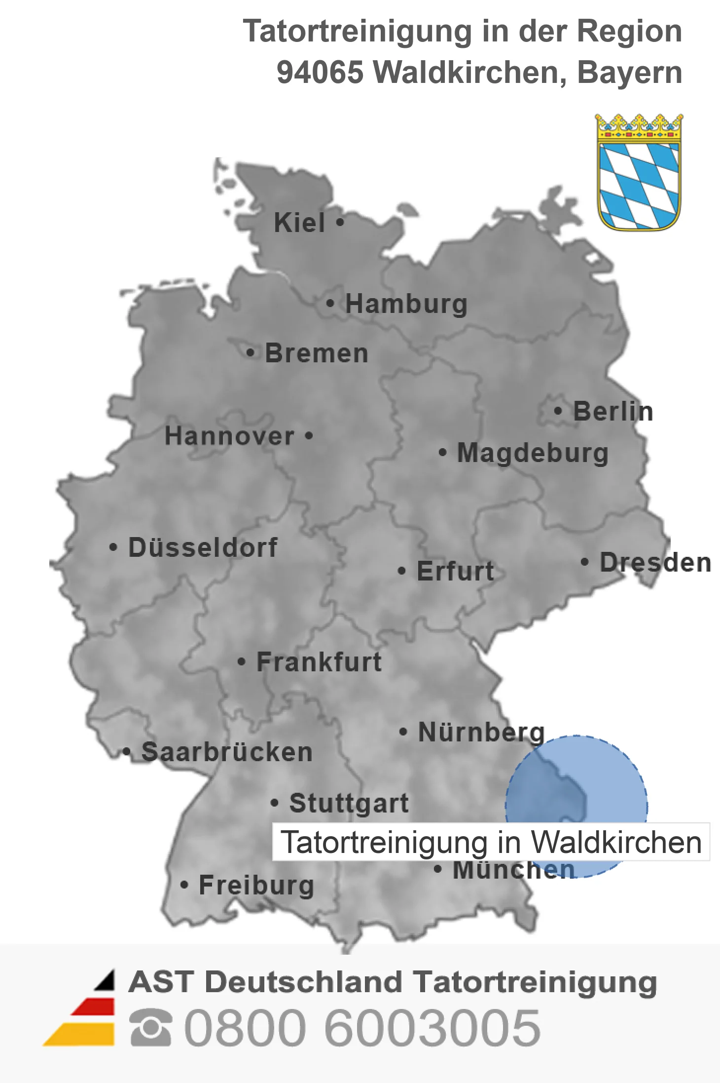 Leichenfundortreinigung Waldkirchen
