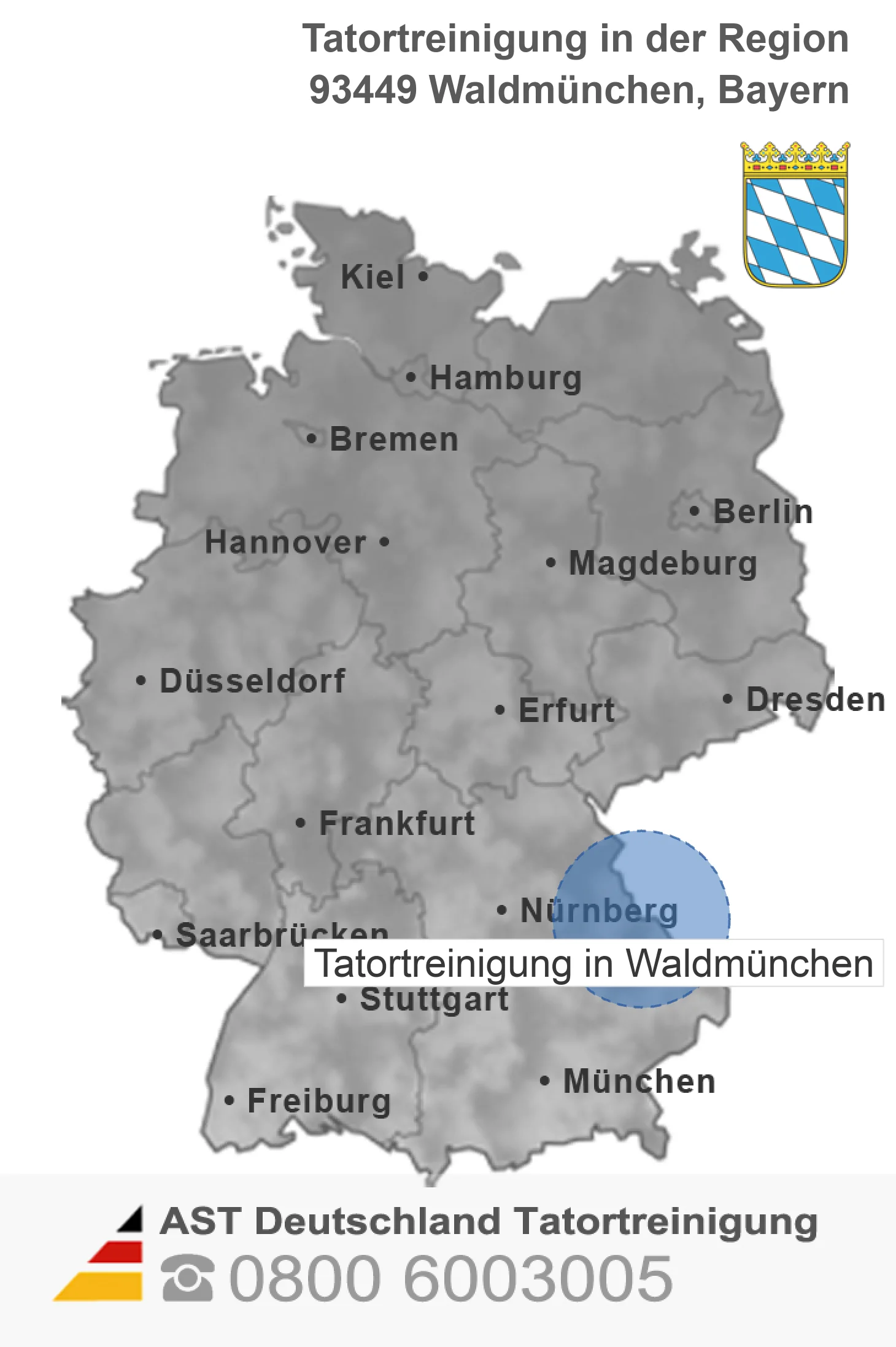 Tatortreinigung Waldm&uuml;nchen