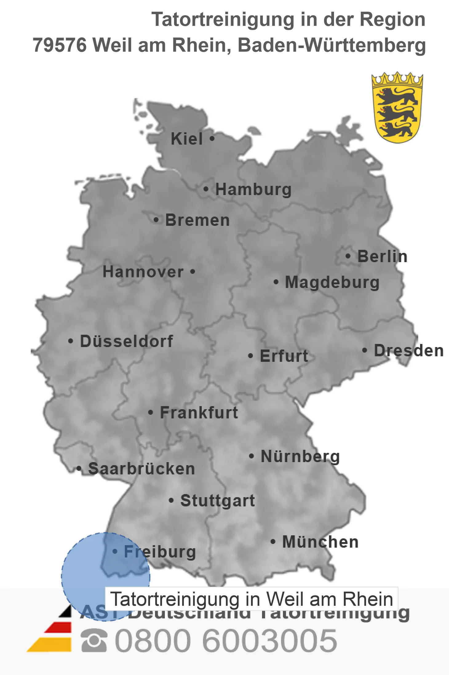 Tatortreinigung Weil am Rhein